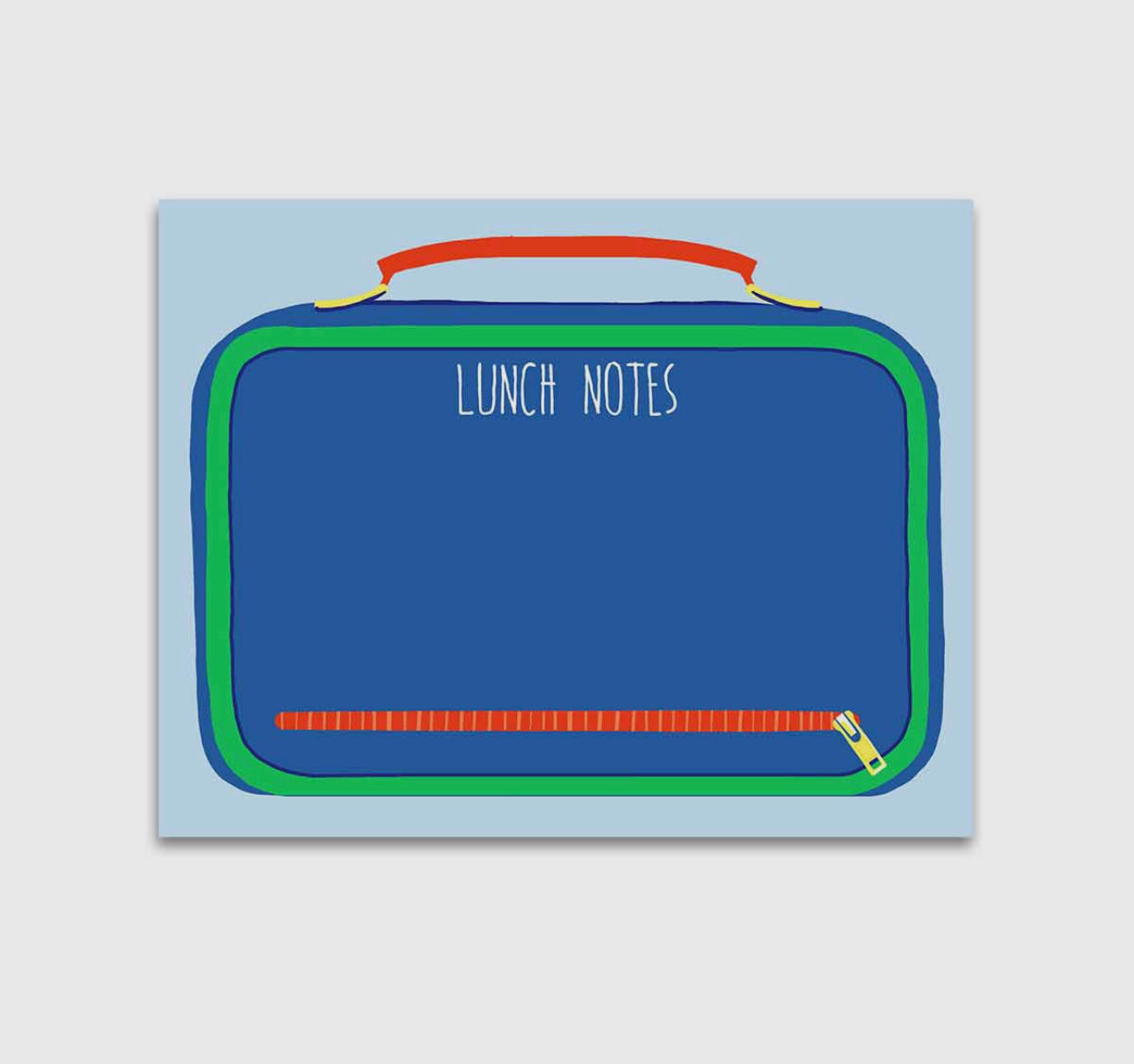 Lunch Box Notes Notepad, Blue