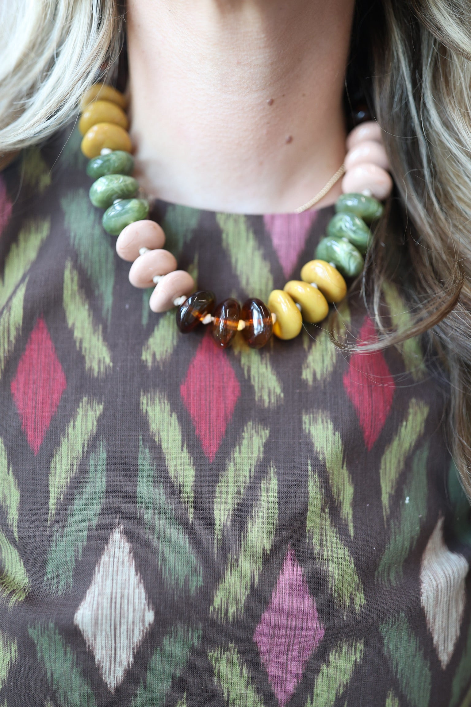 Delray Chunky Beaded Necklace
