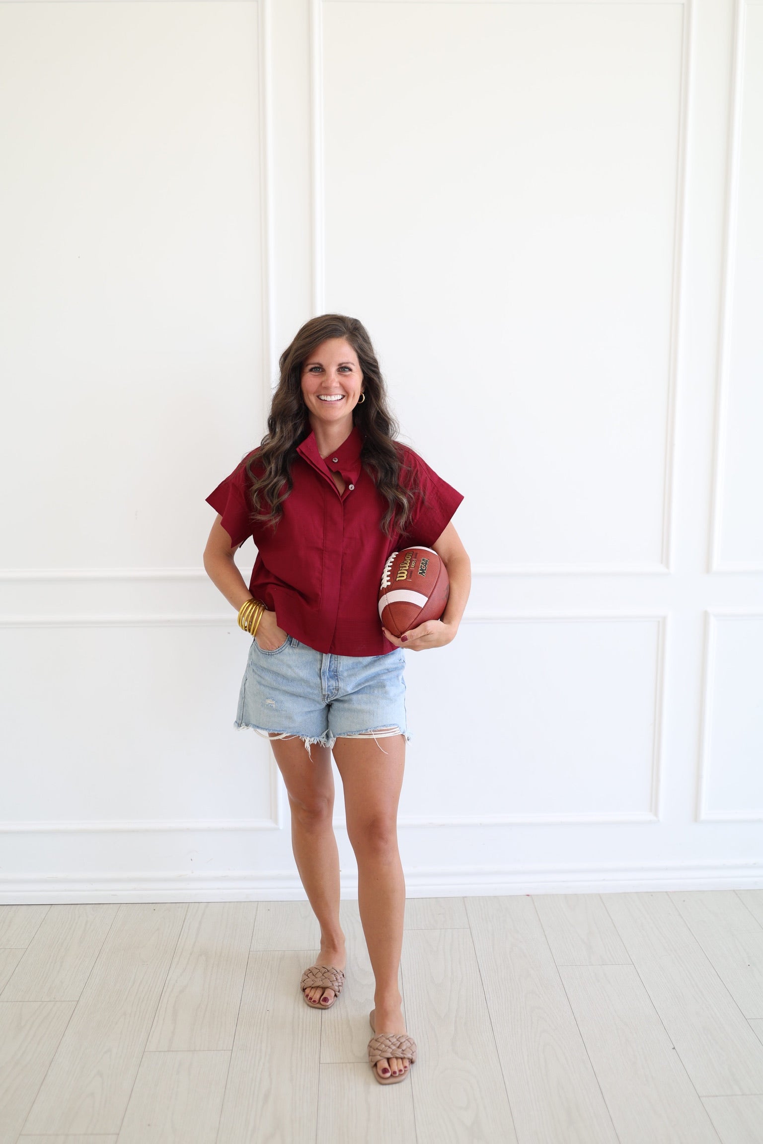 Maroon Mara Top