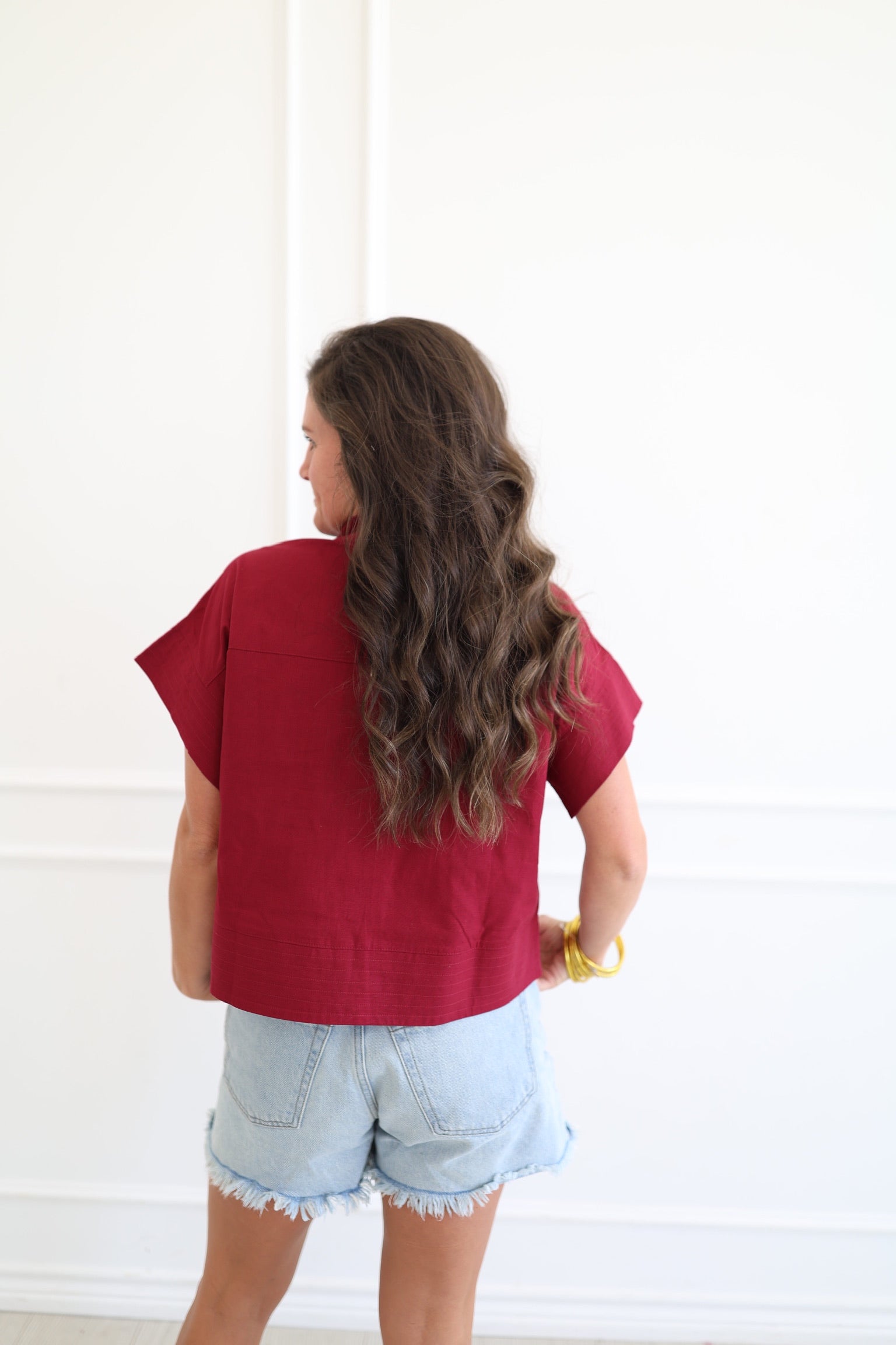 Maroon Mara Top
