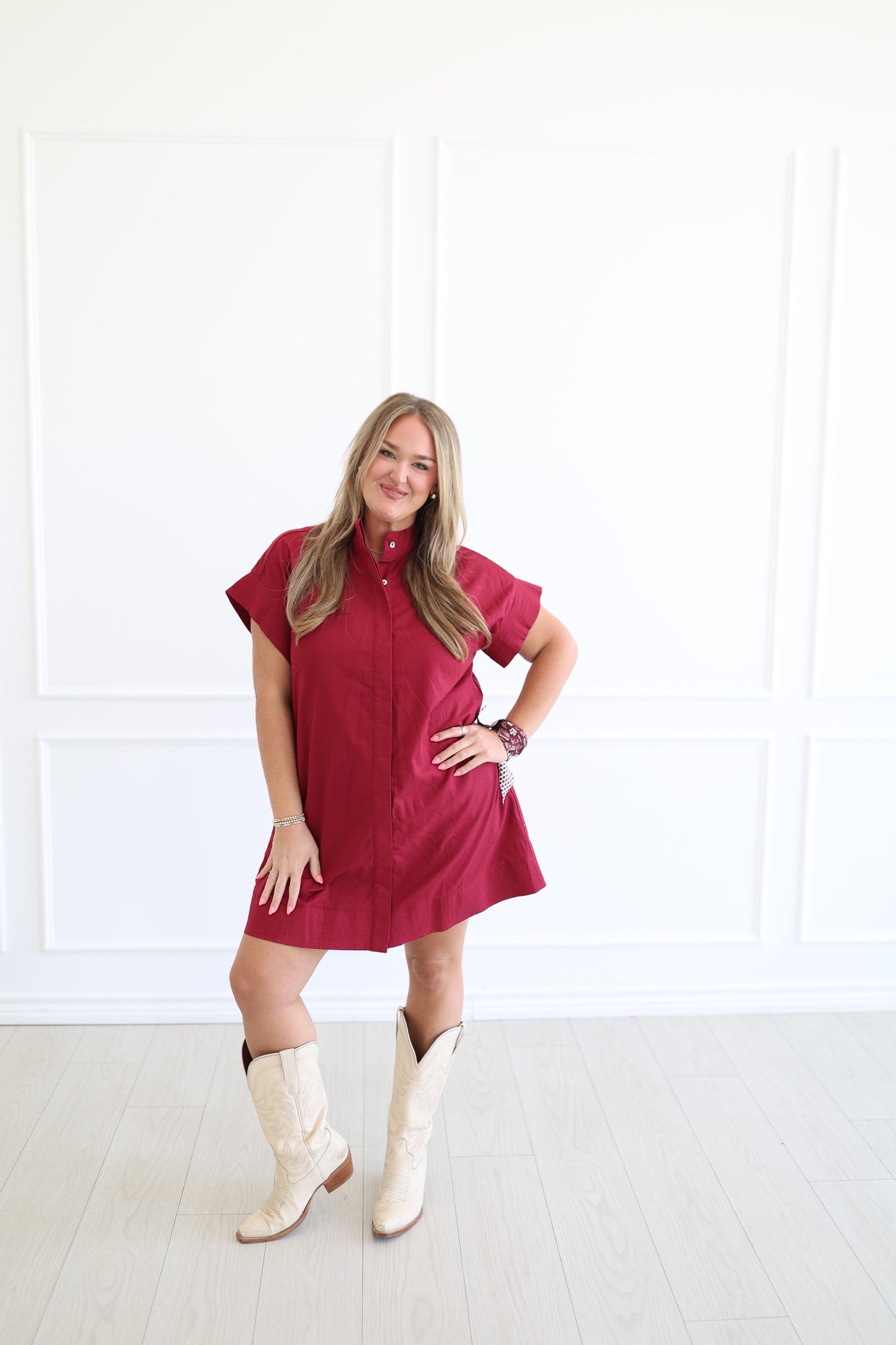 Maroon Mara Dress