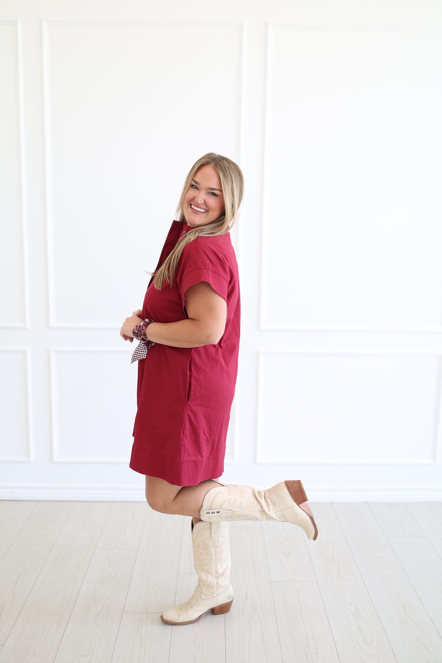 Maroon Mara Dress