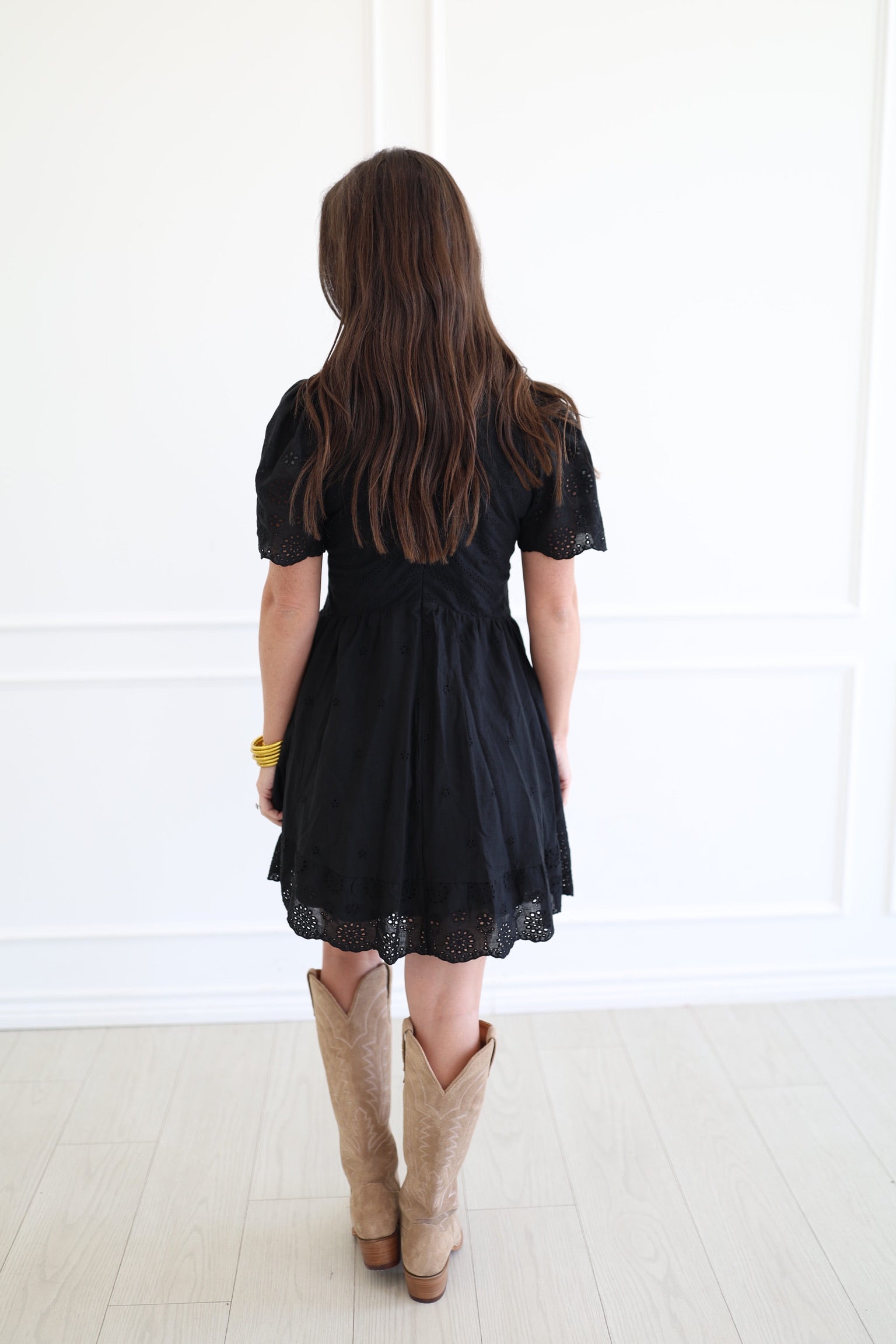 Eileen Eyelet Mini Dress