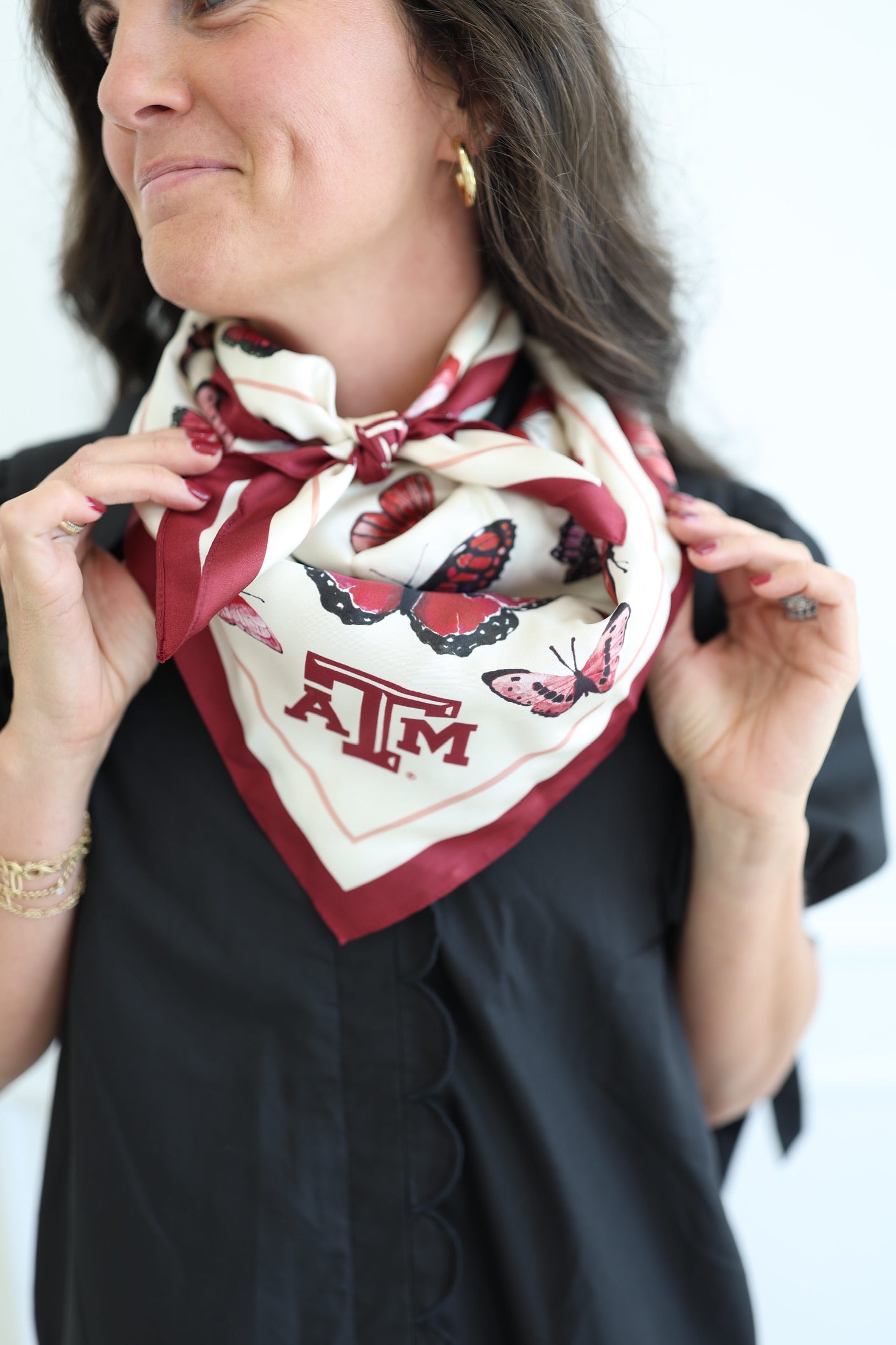 A&M Square Silk Scarf