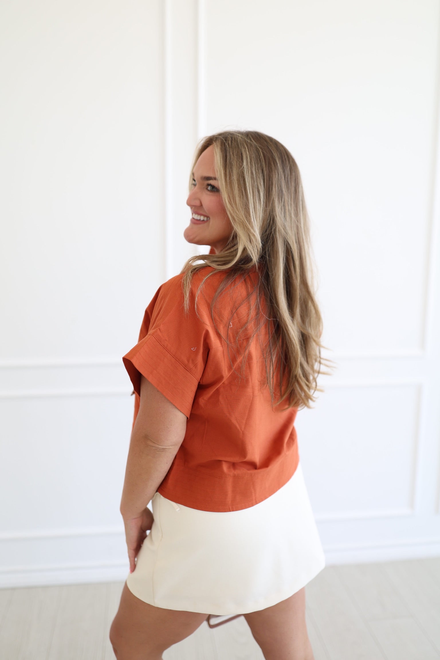Burnt Orange Mara Top