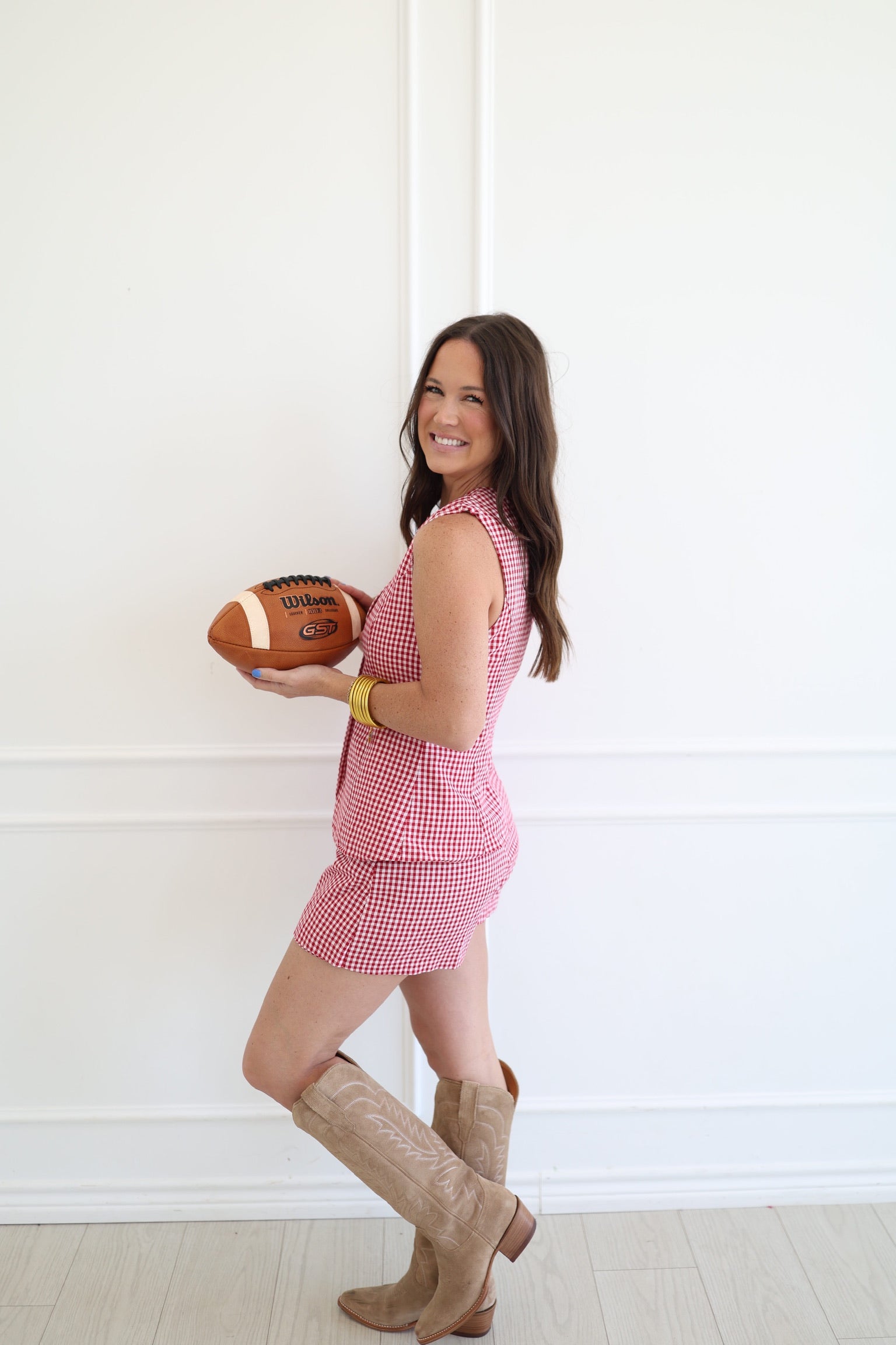 Emery Plaid Romper