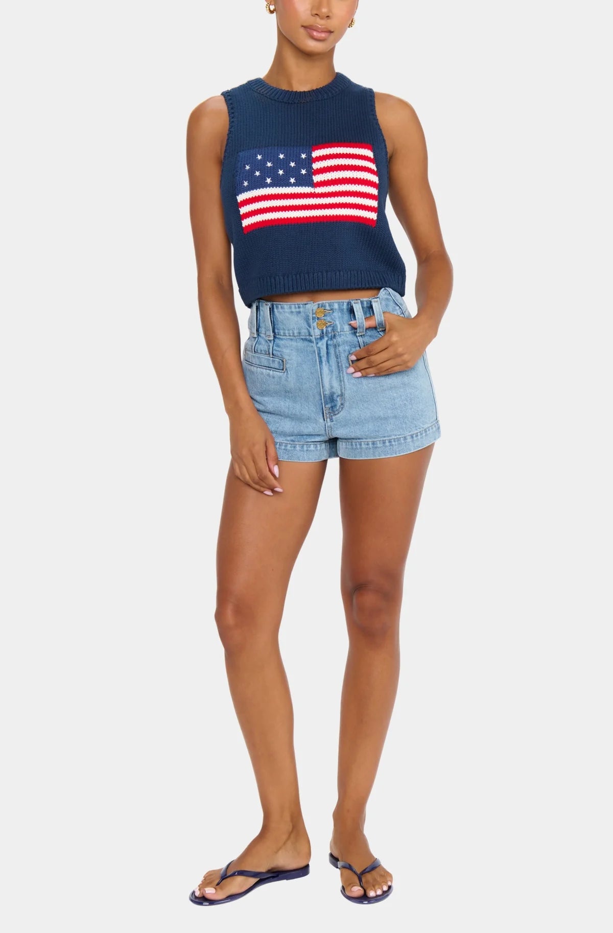 Navy Flag Milo Tank