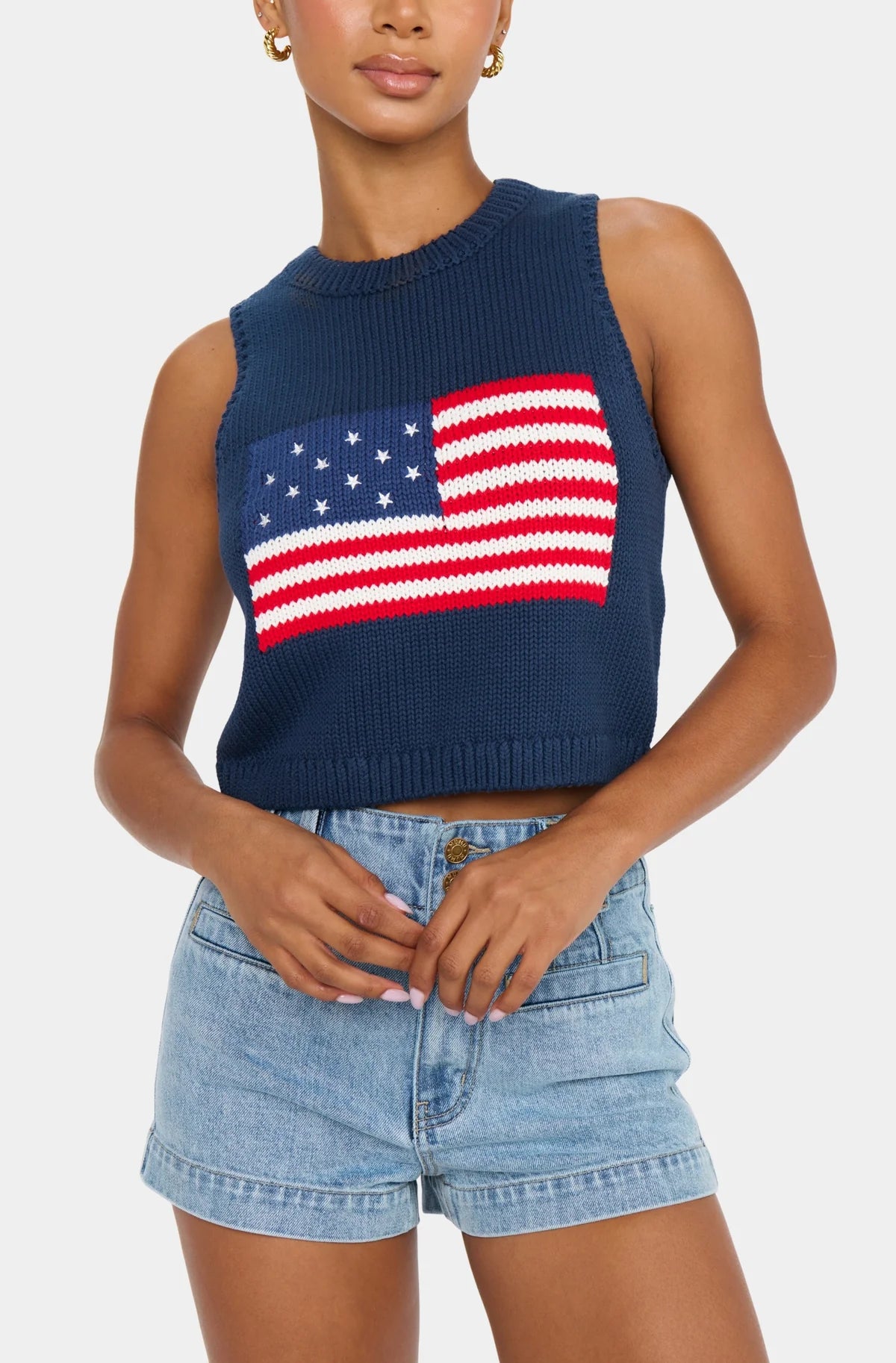 Navy Flag Milo Tank