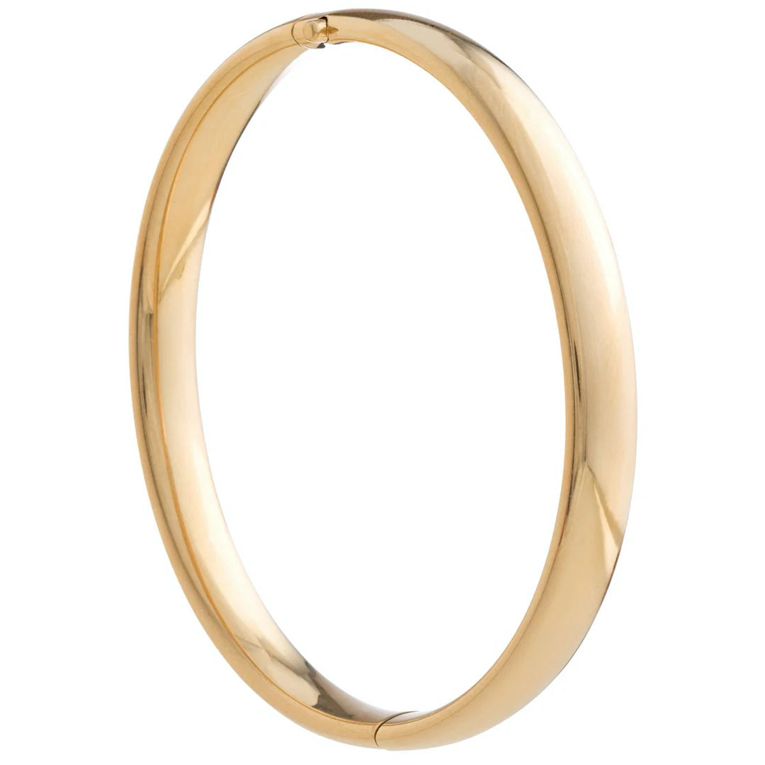 Cherish Gold Bangle Bracelet Medium - BCHMEDG