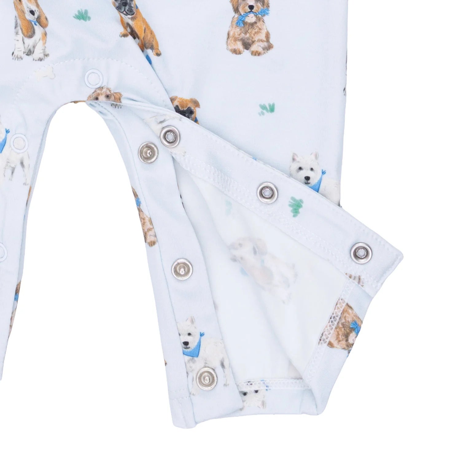 Bestie Dogs Blue Polo Romper