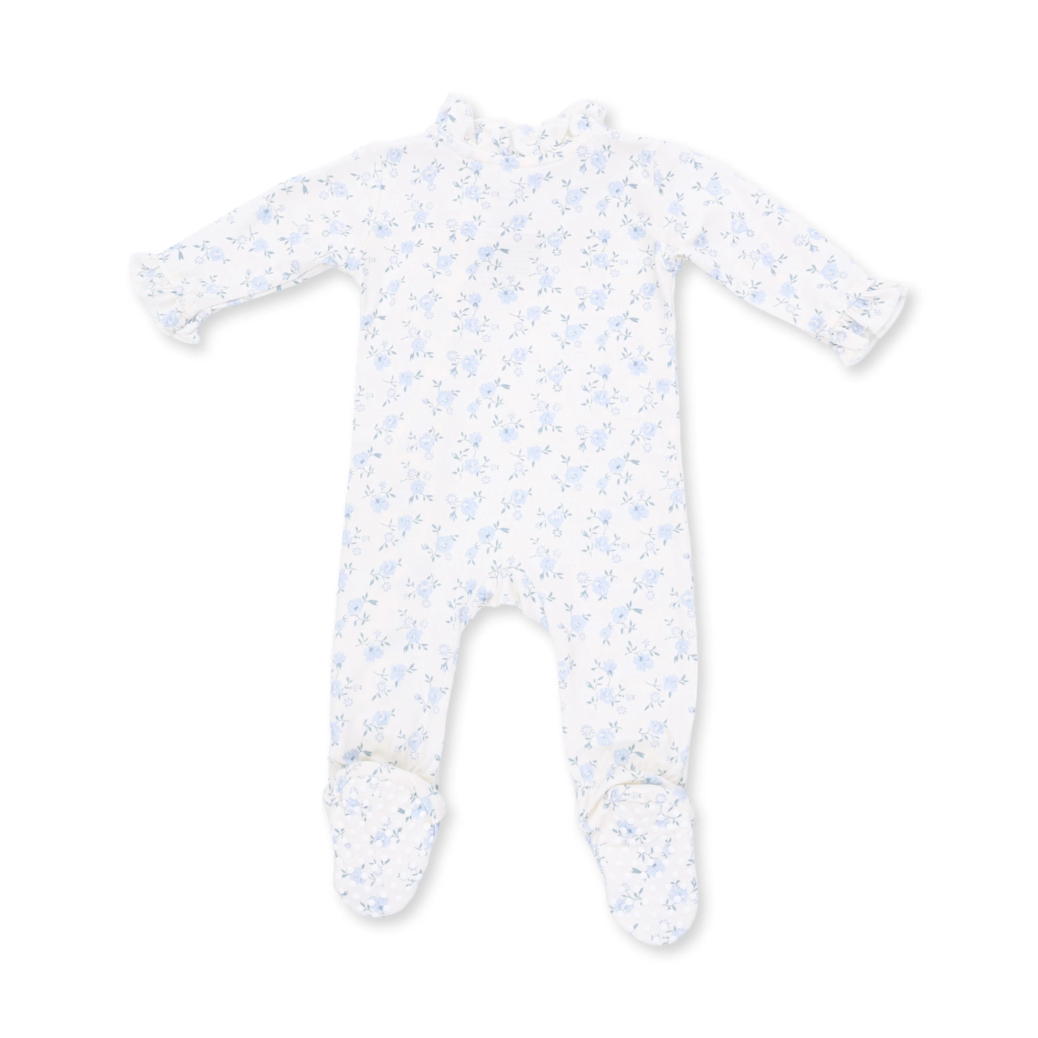 Rose Briar Kimono Ruffle Snap Footie
