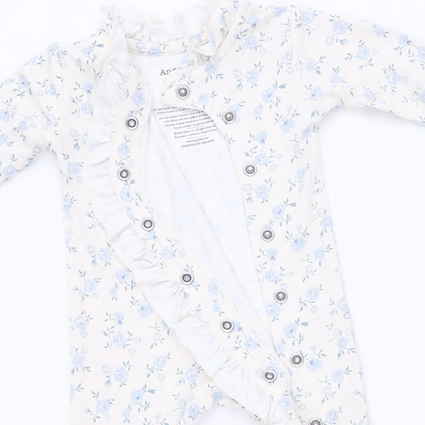 Rose Briar Kimono Ruffle Snap Footie