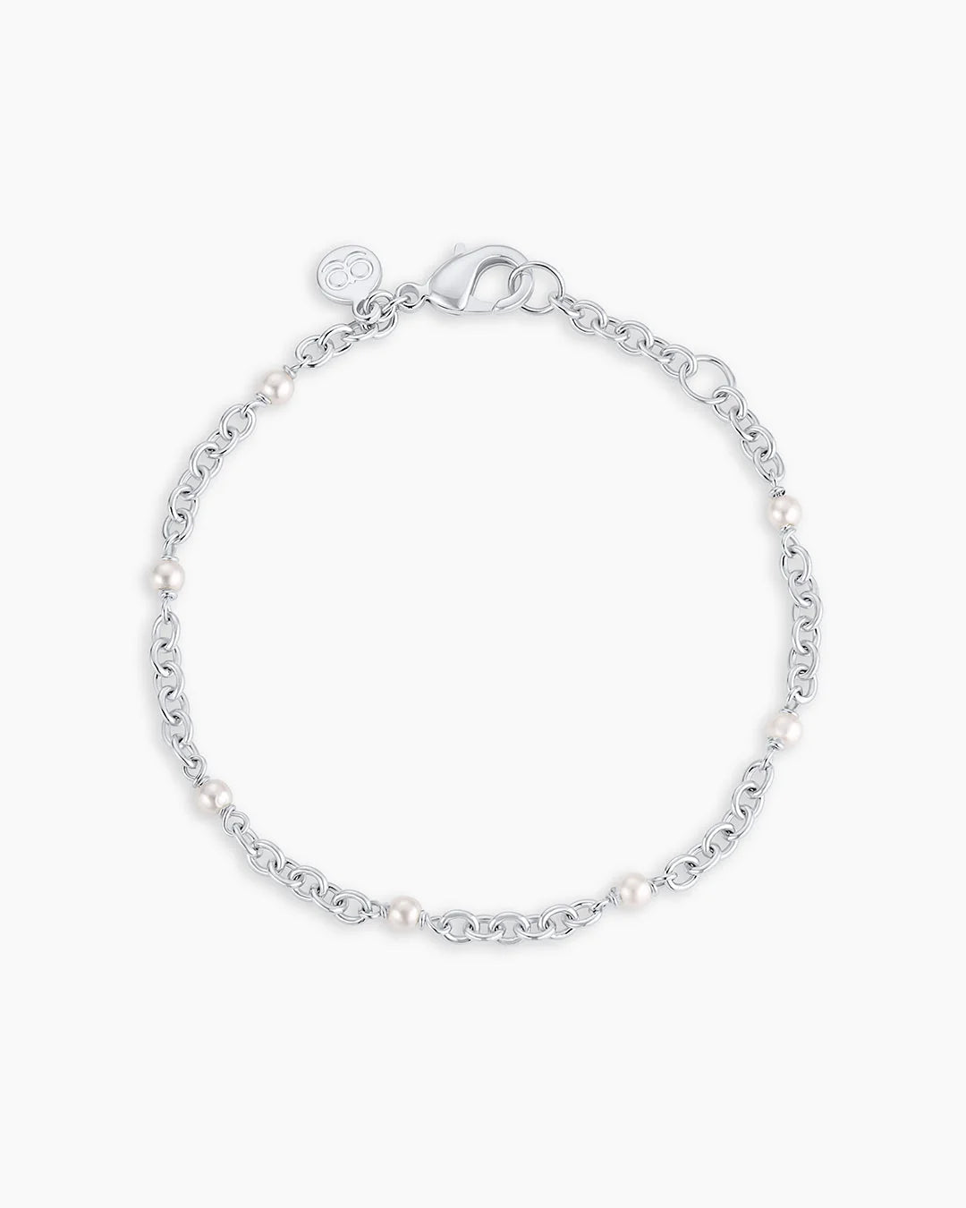 Silver Finley Pearl Dot Bracelet