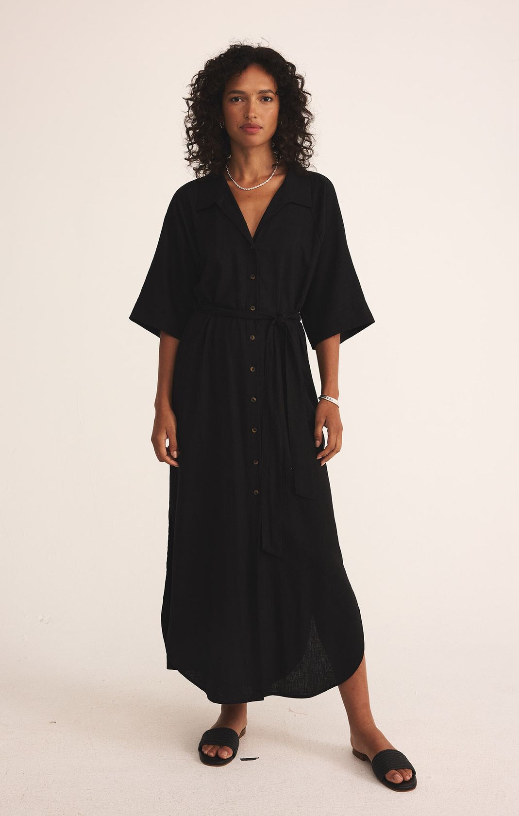 Brise Linen Midi Dress