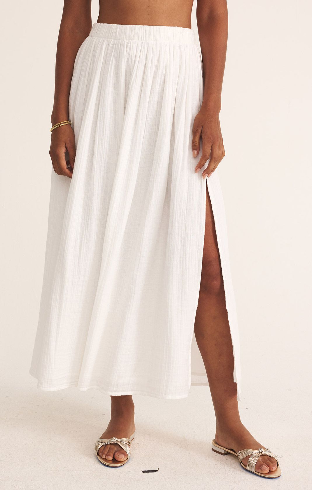 White Reina Airy Skirt