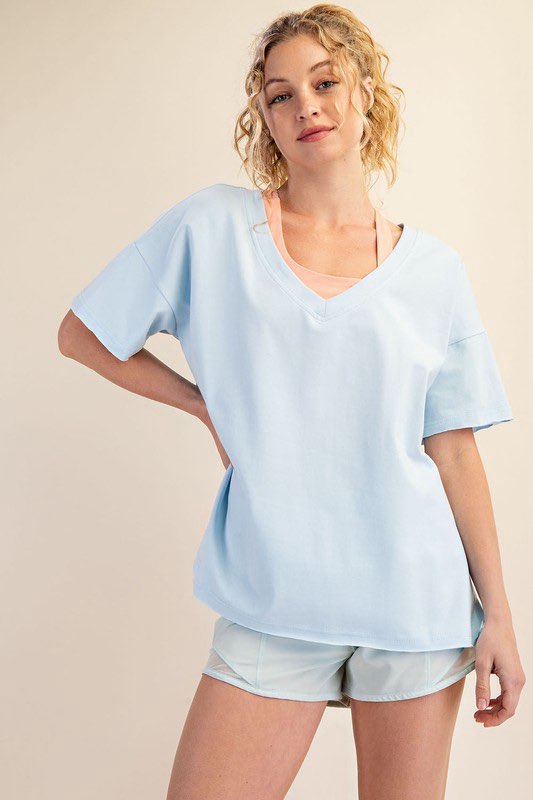 Blue Rory V-Neck