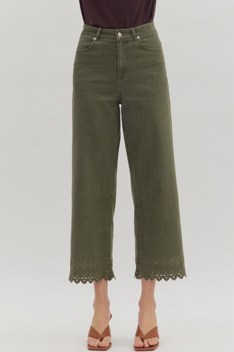 Olive Sage Jeans