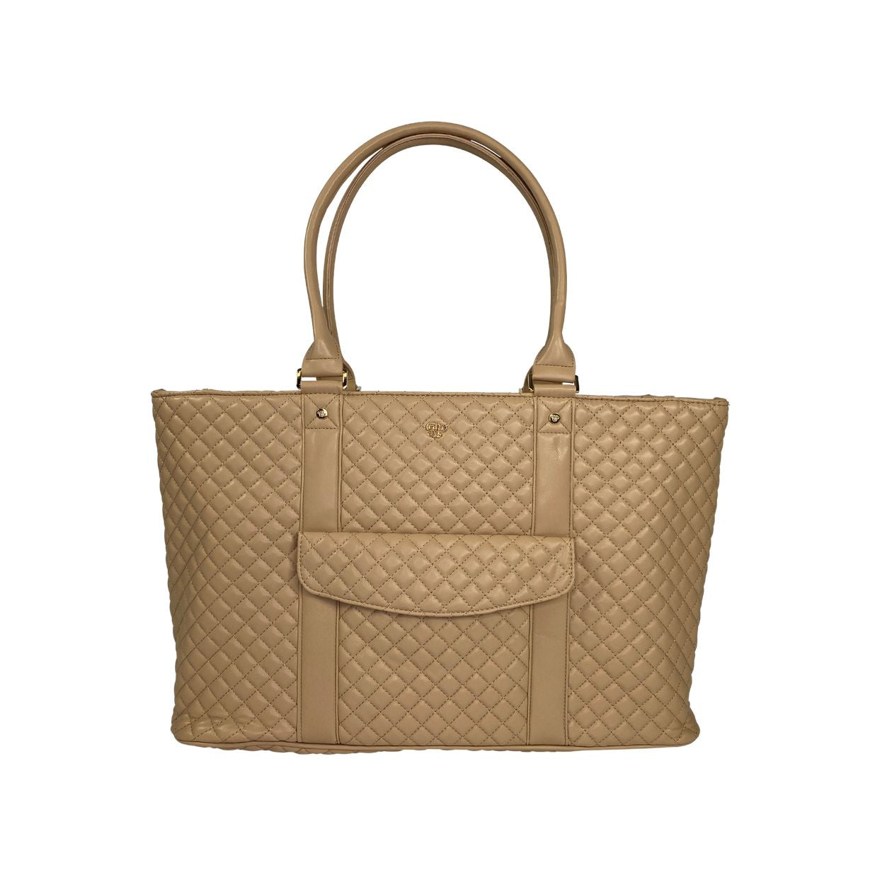 Nude Quilted Vip Travel Tote