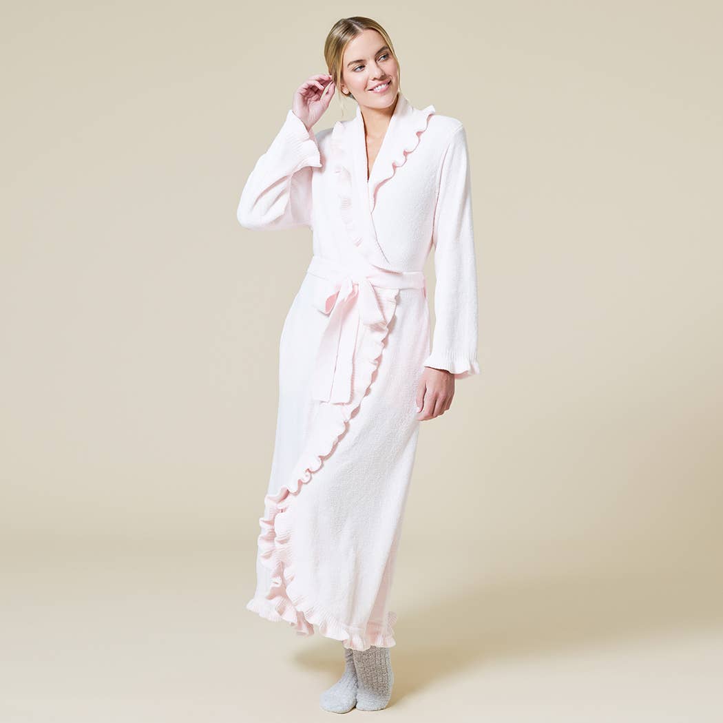 Ruffle Chenille Robe