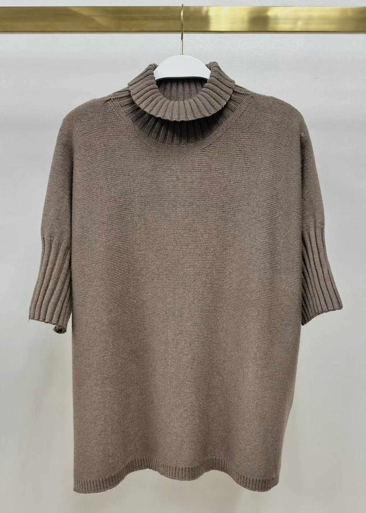 Mocha Ribbed Sweater