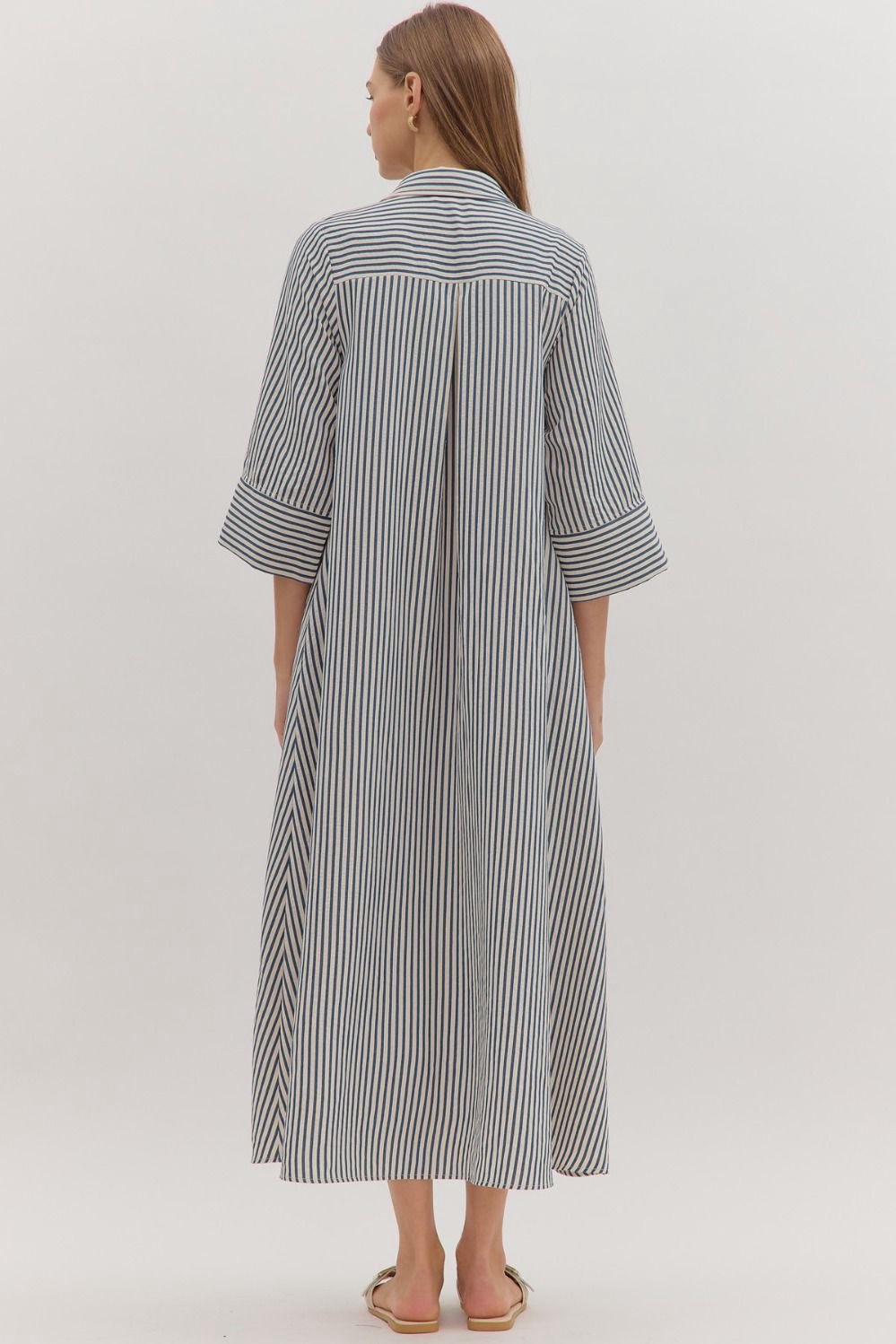 Indigo Stripe Dress