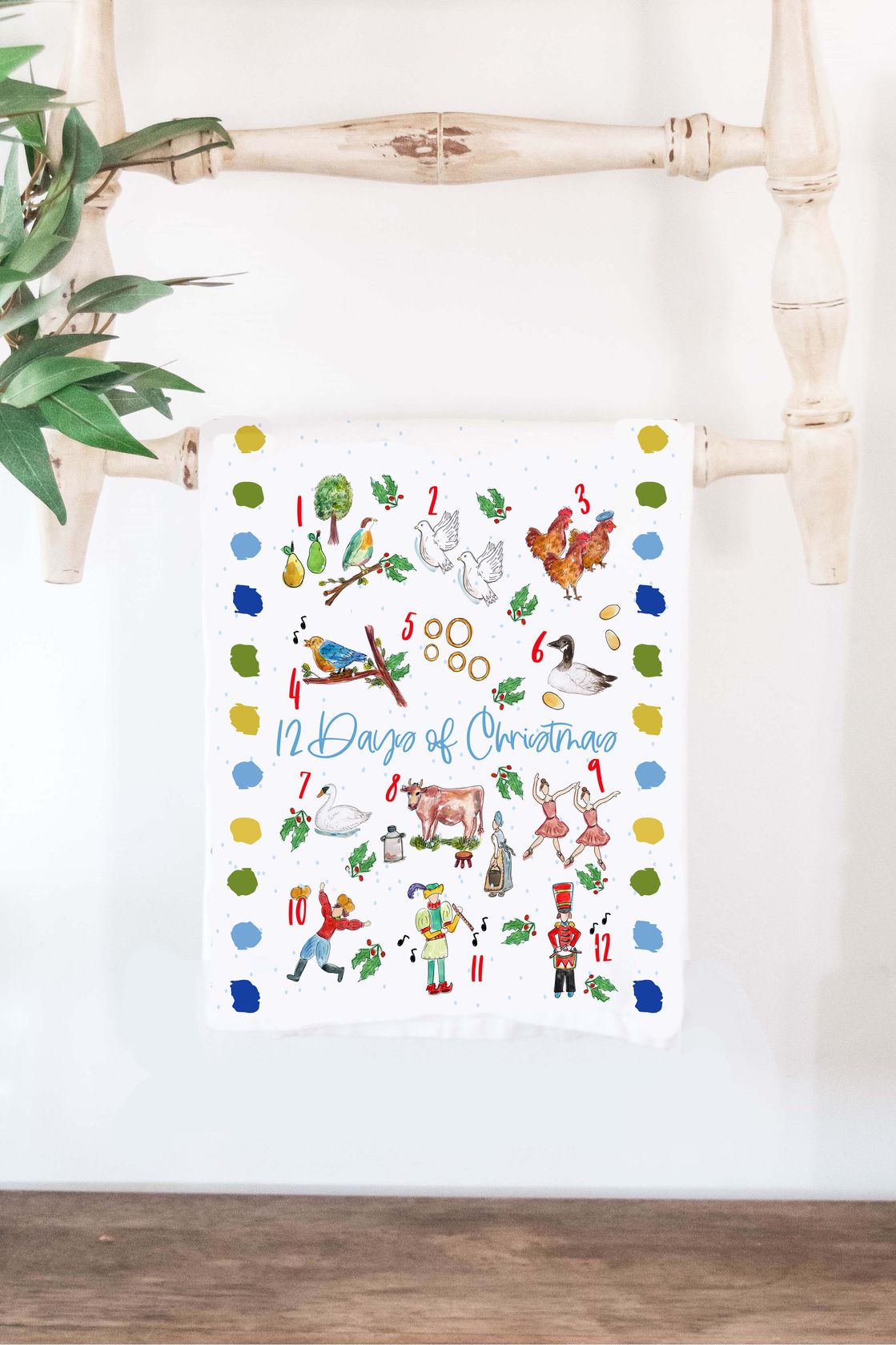 12 Days of Christmas Towel