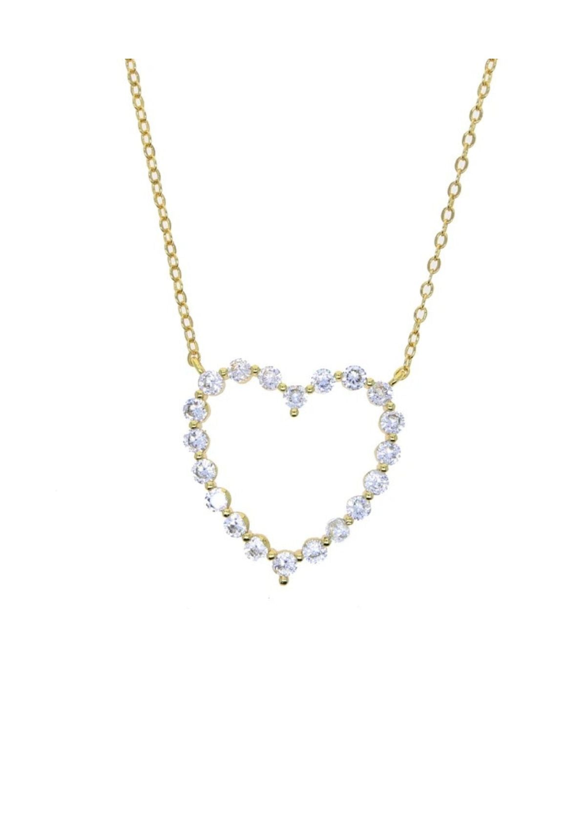 Demi Heart Necklace-Hypoallergenic