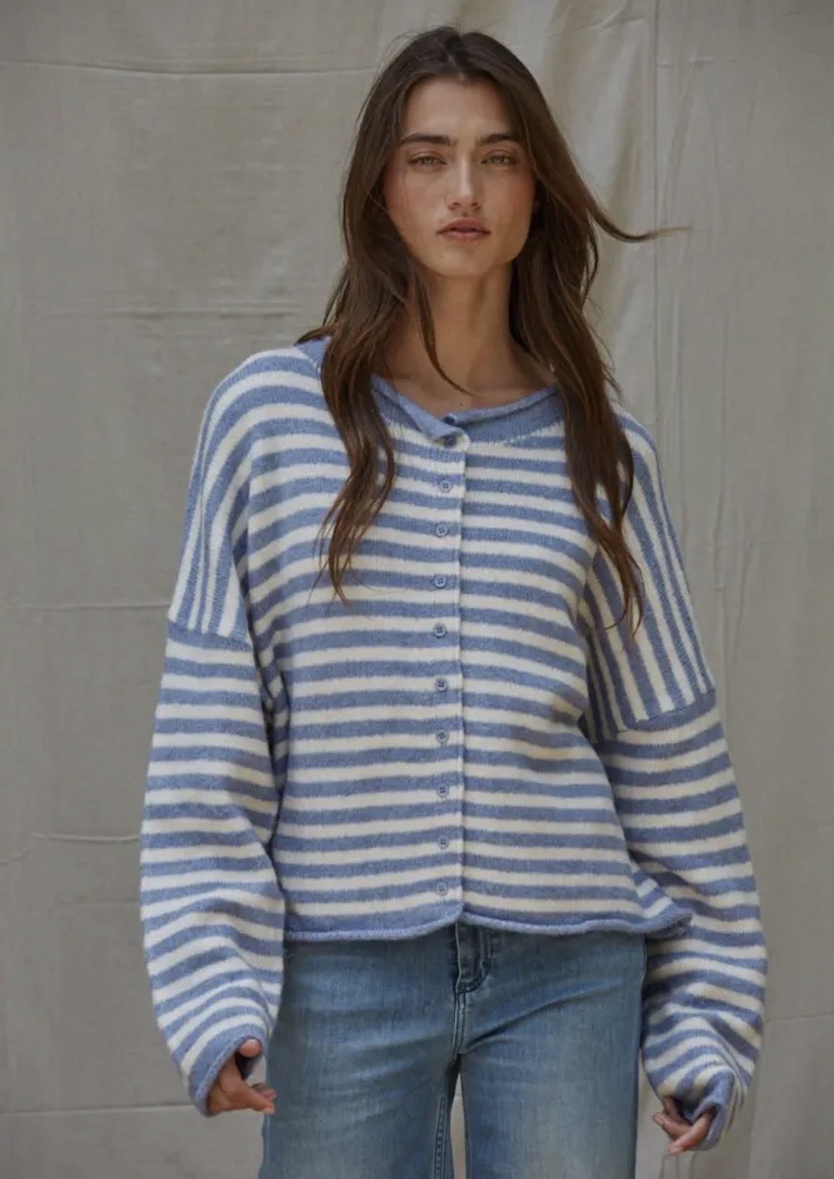 Blue Stripe Sweater