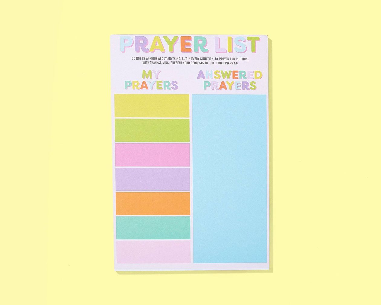 Prayer List Notepad, 50 Sheets