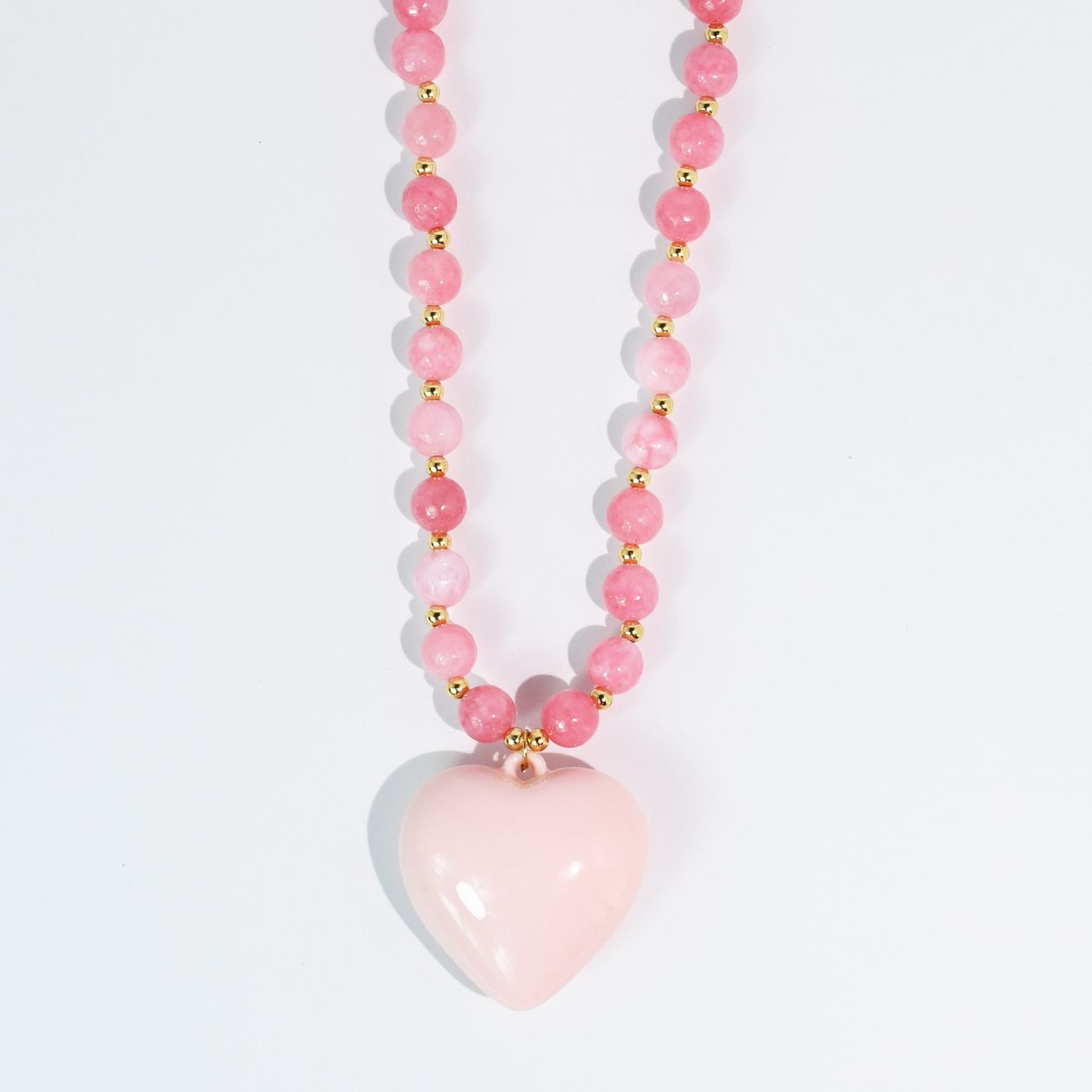 Sweet Rosé Heart Necklace