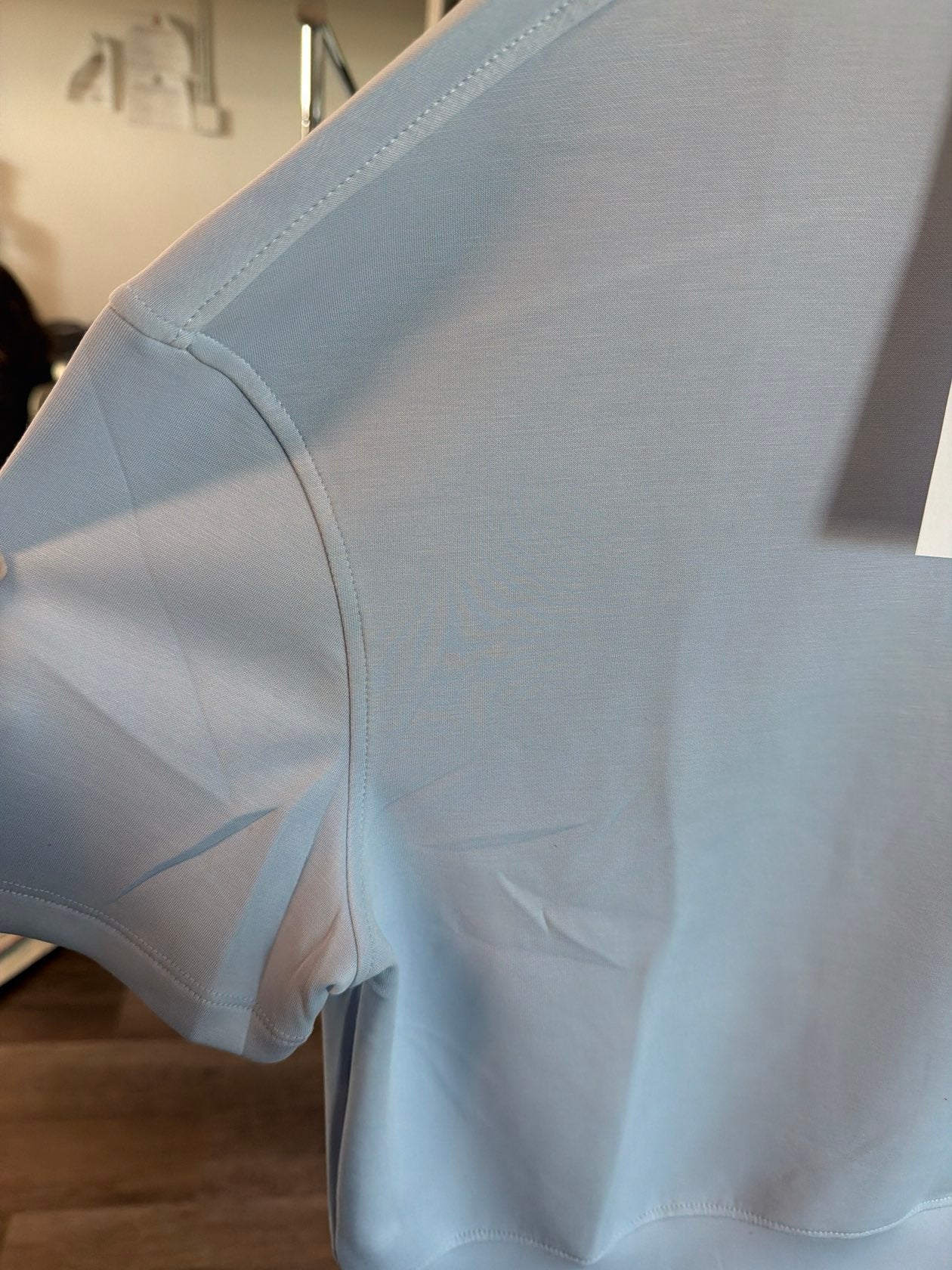 Light Blue Scuba Top