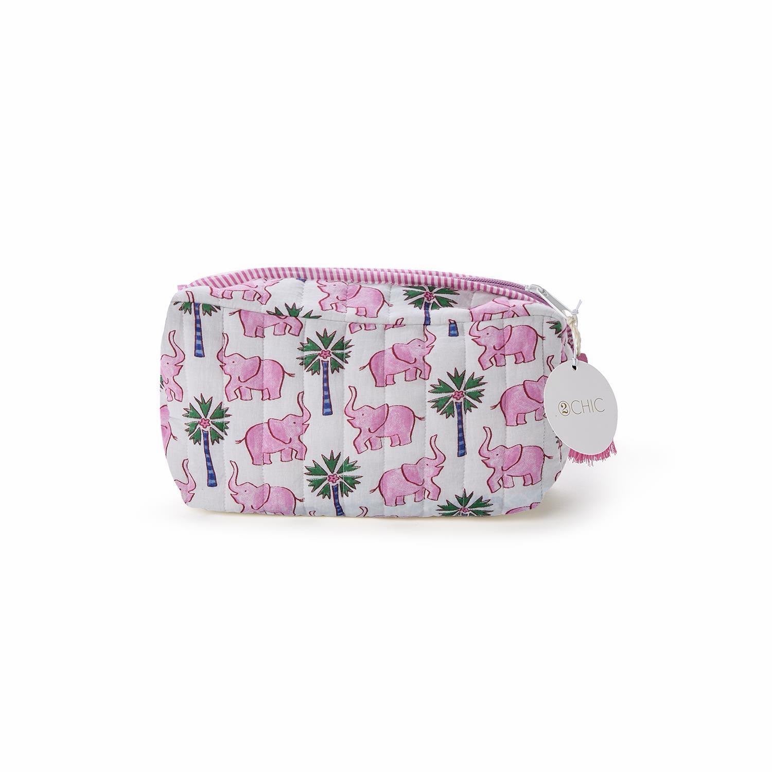Medium Lucky Elephant Cotton Quilted Bag