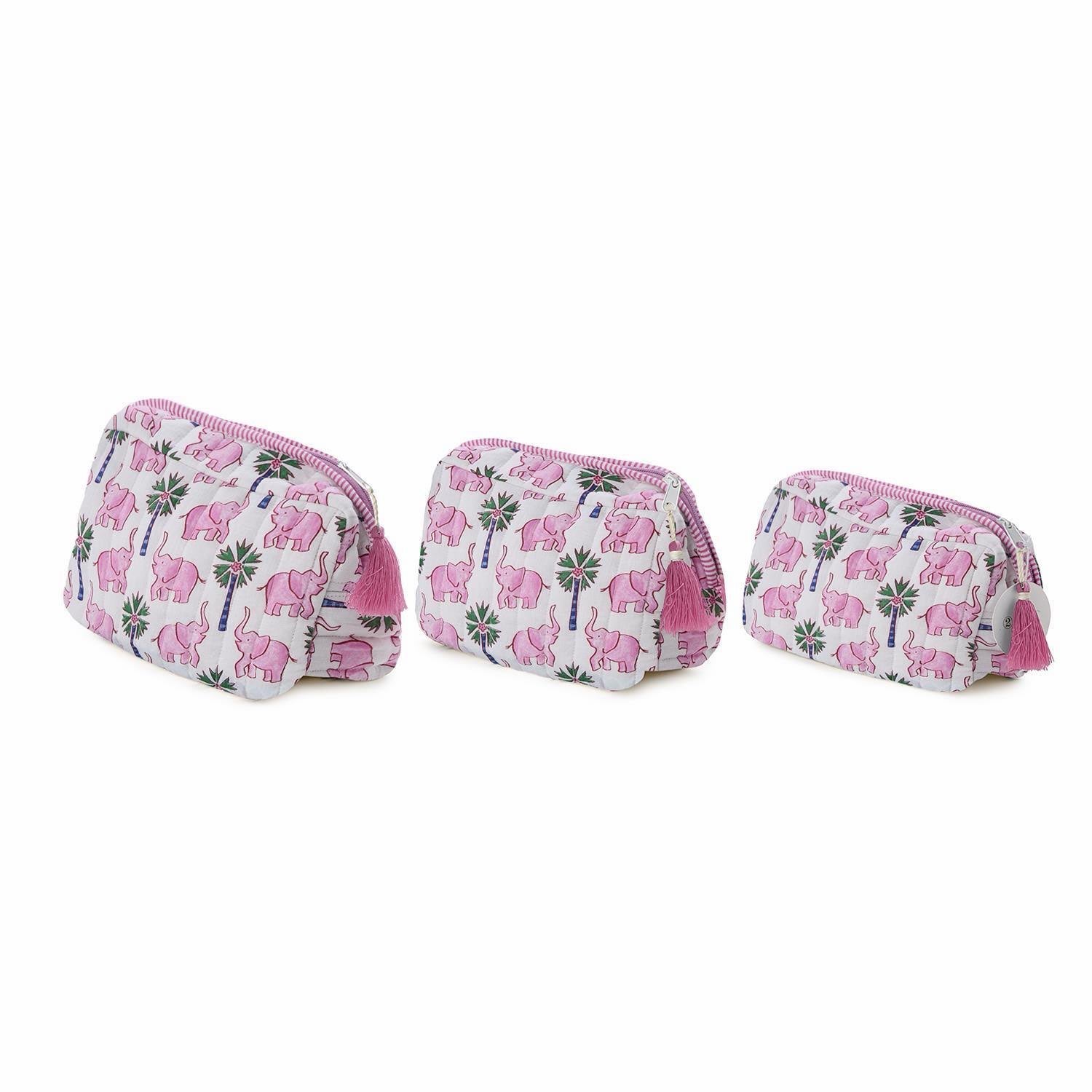 Medium Lucky Elephant Cotton Quilted Bag
