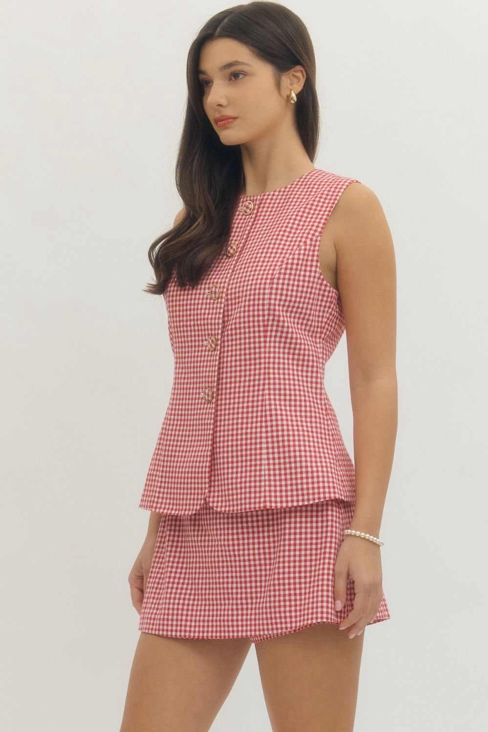 Emery Plaid Romper