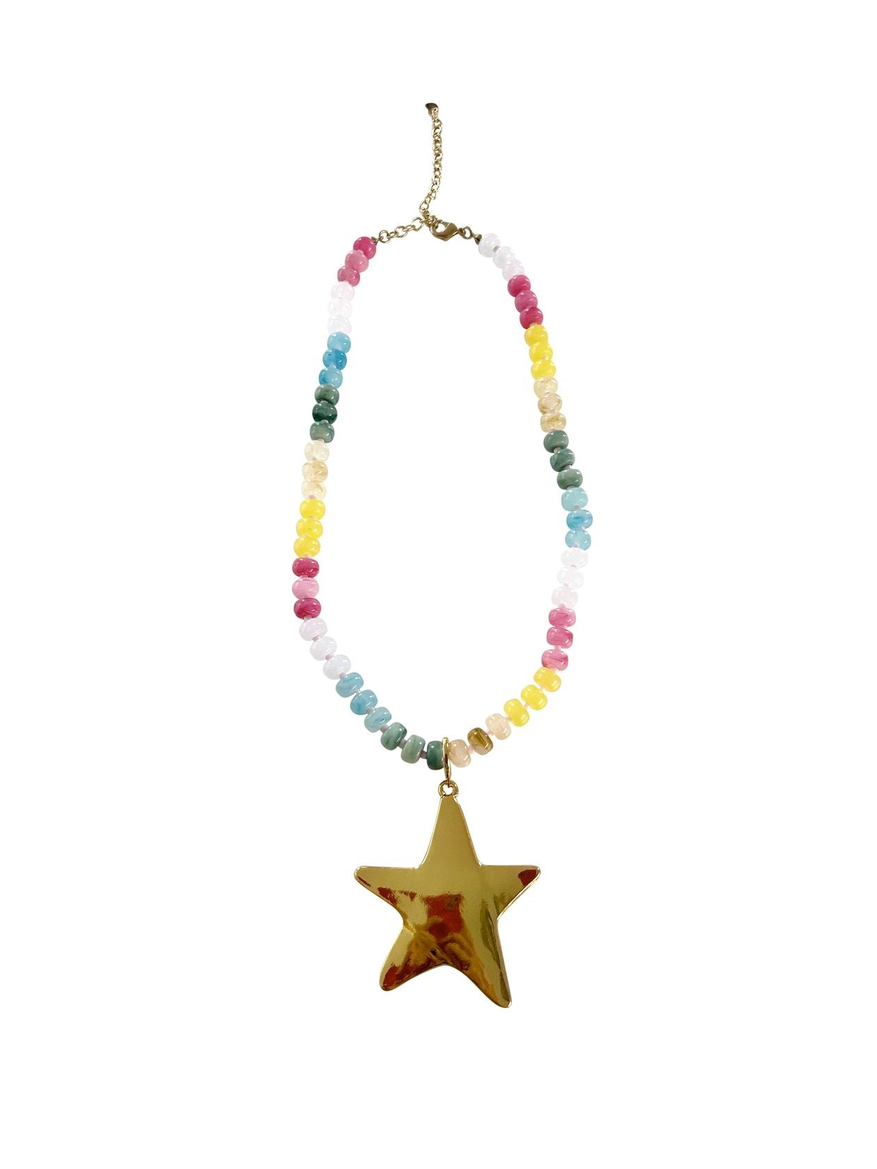 Penny Beaded Star Necklace