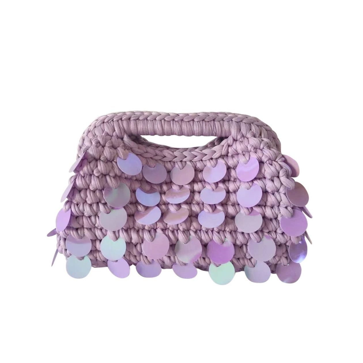 Lilac Tropez Woven Bag