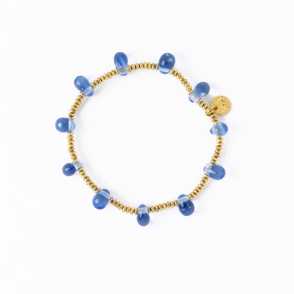 Hope Brass Stretch Bracelet