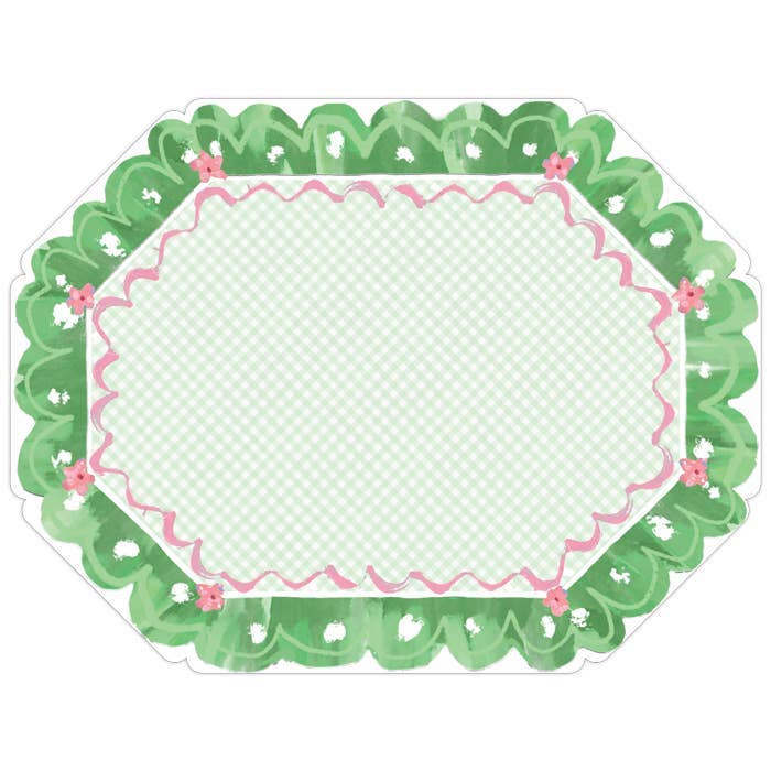 Easter Green Ribbon Border Placemat