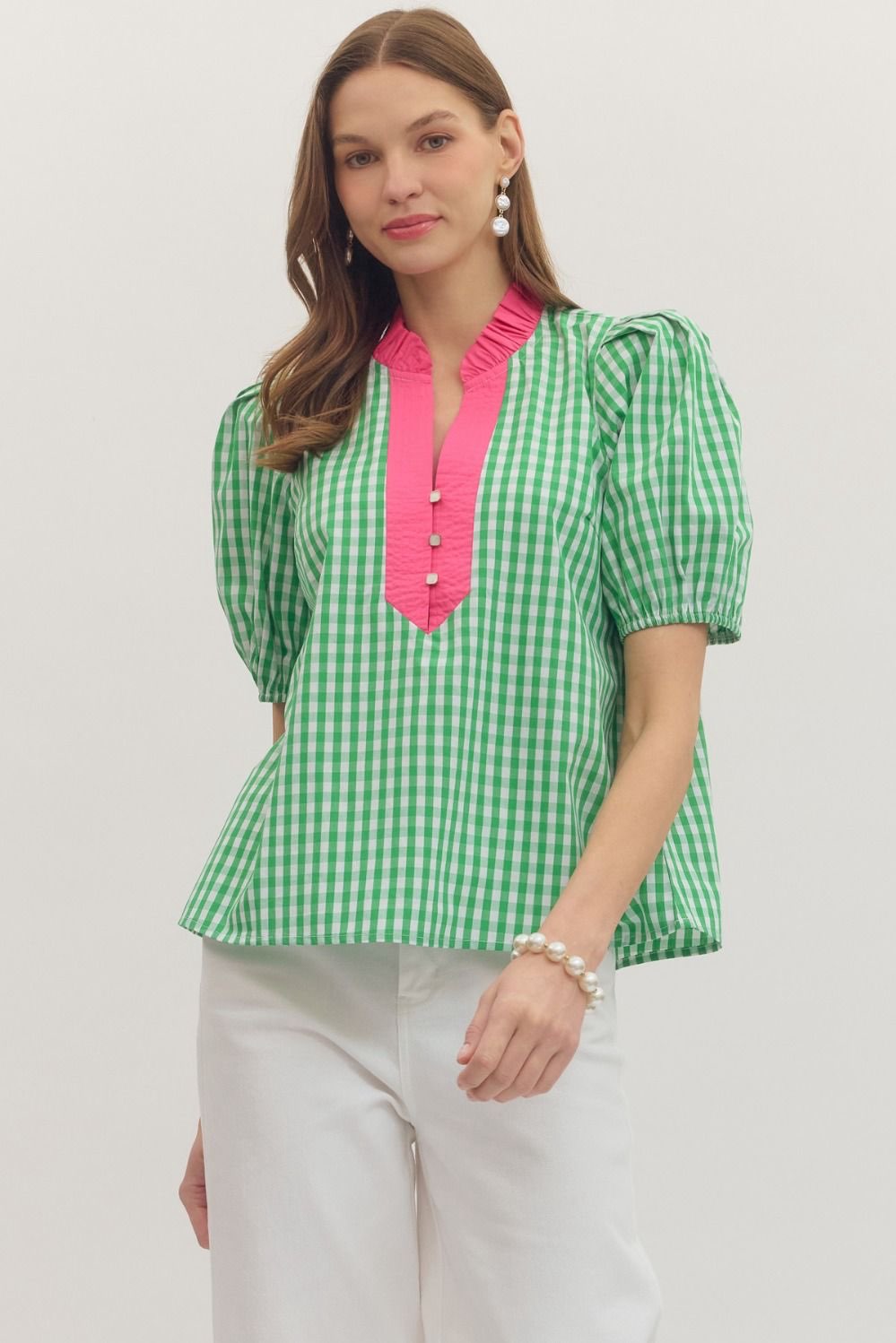 Glinda Gingham Blouse