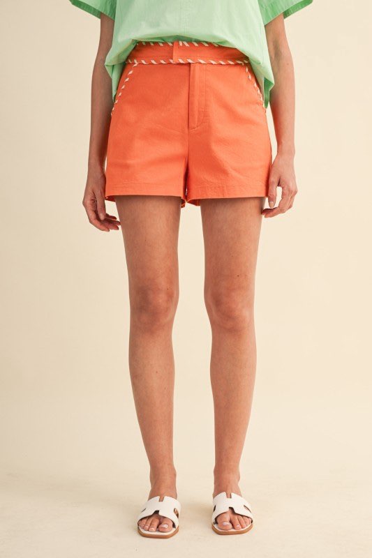 Wren Orange Shorts