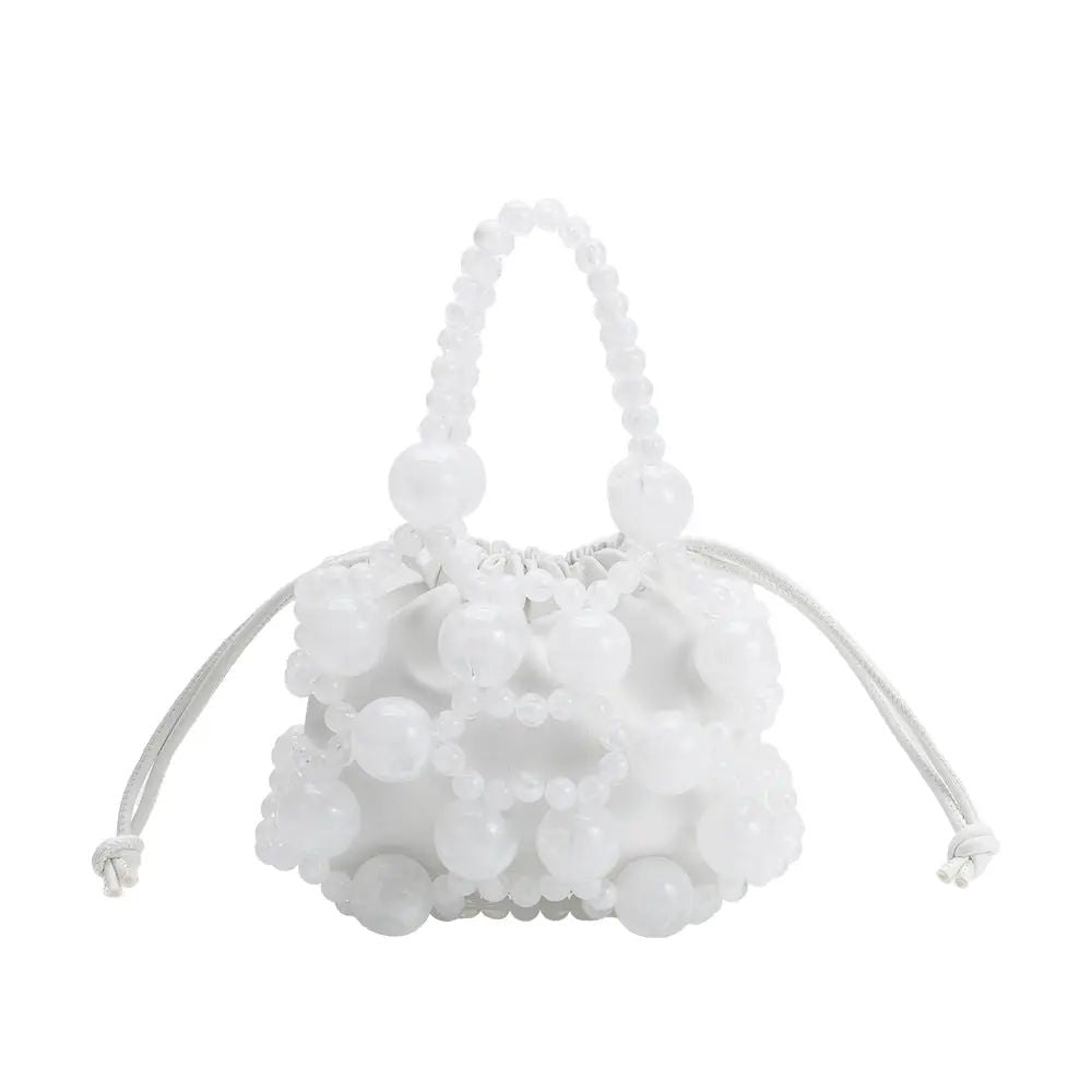Bobby Bubble White Vegan Leather Bag