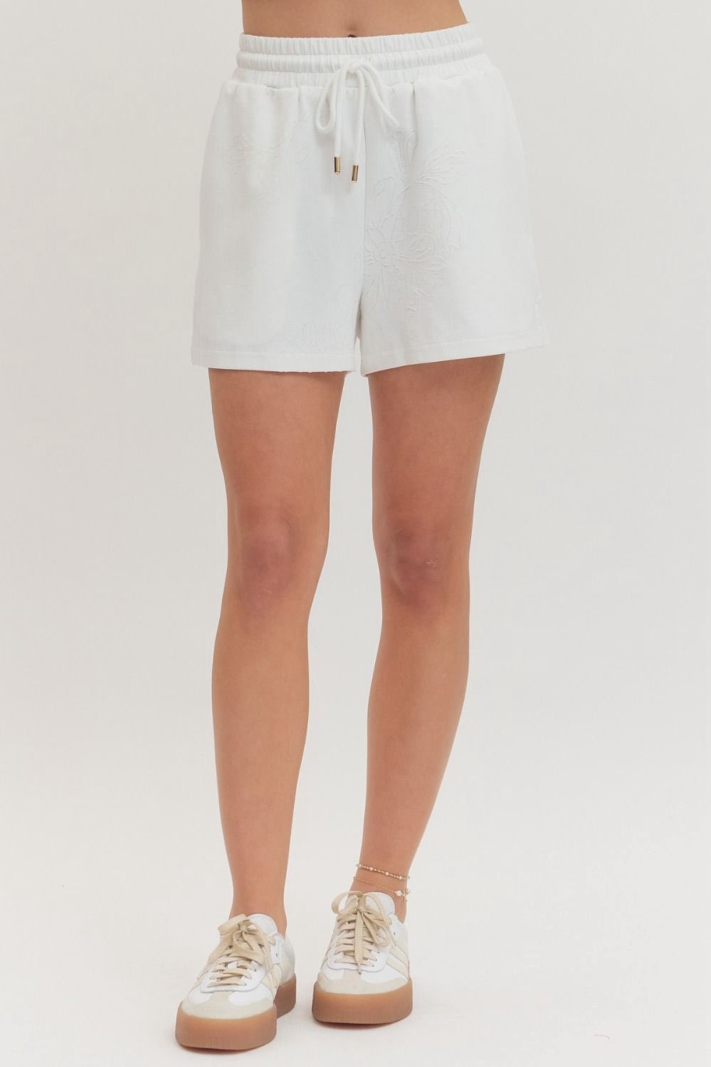 White Petal Shorts