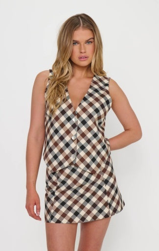 Spiced Plaid Gia Skort