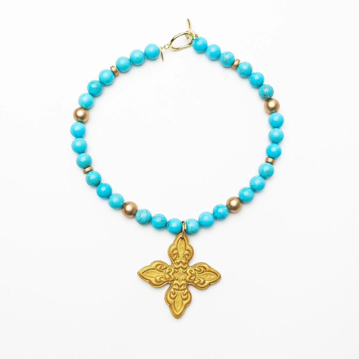Turquoise Jade W/ Kait Cross