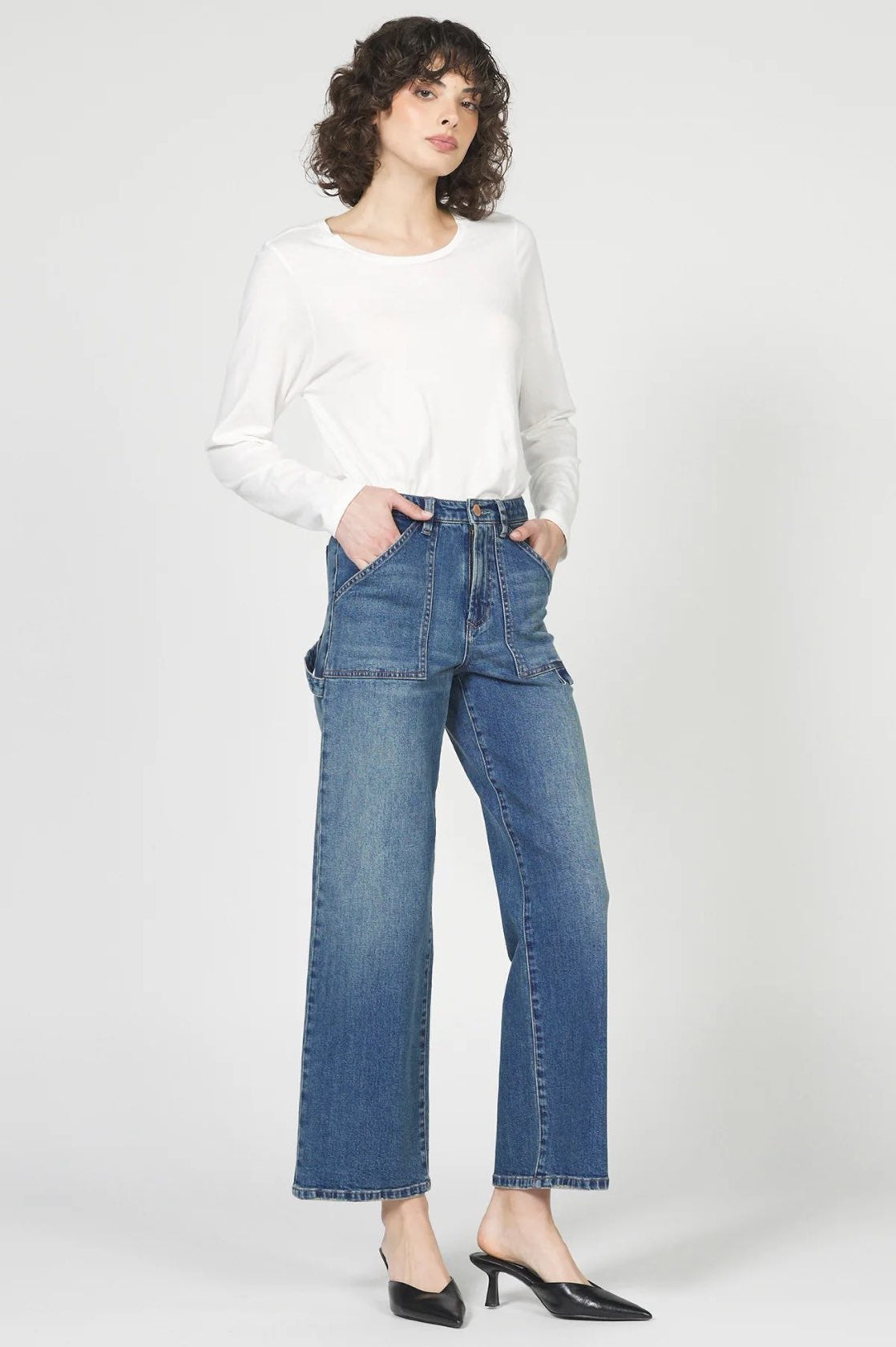 Holly High Rise Jeans-Moon Glow