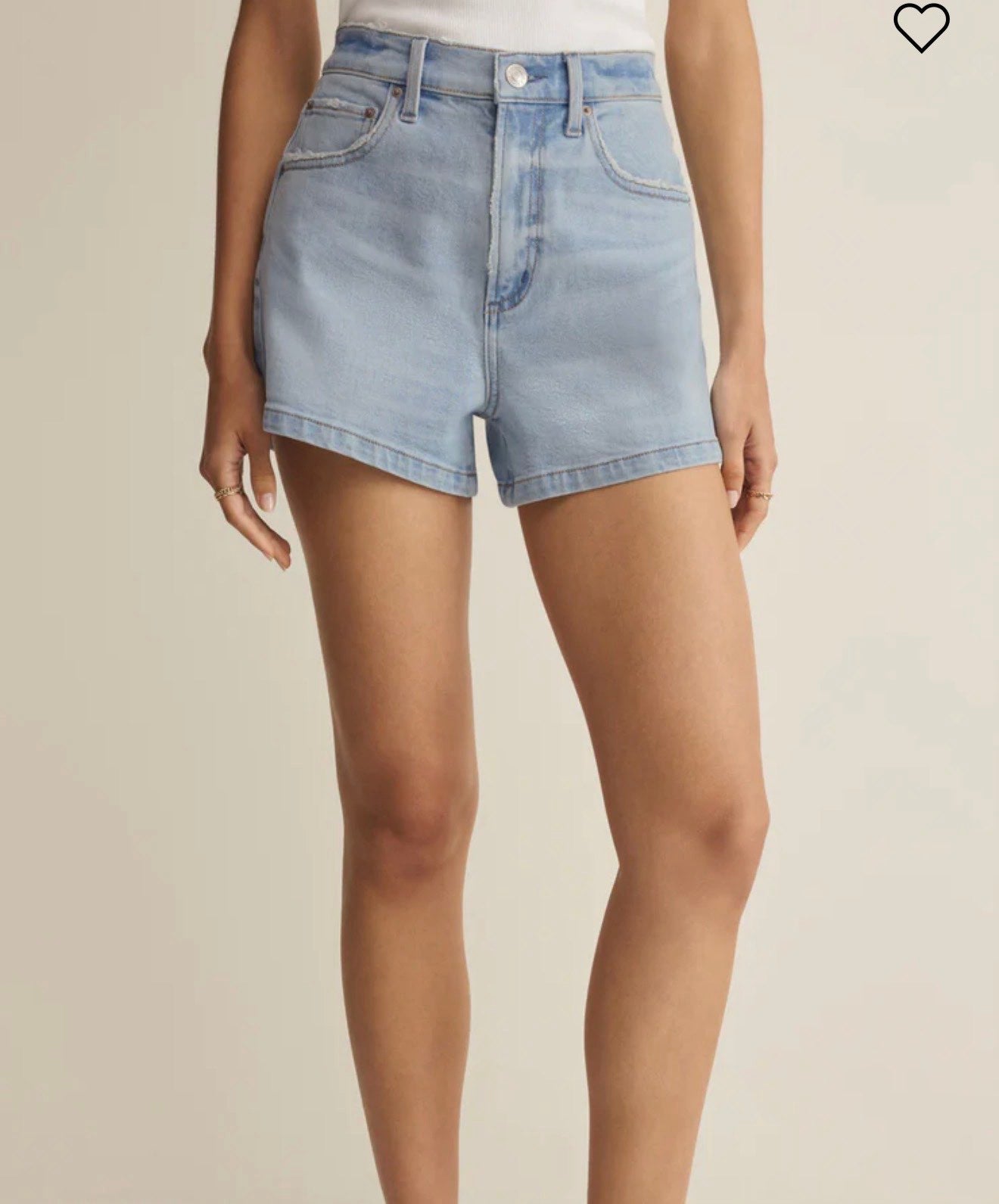 Camilla High Rise A Line Denim Shorts