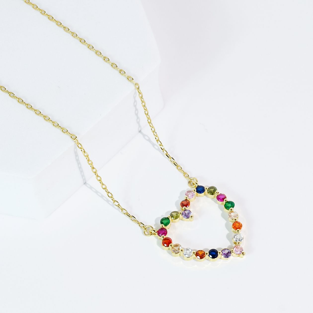 Sparkle Multi Heart Necklace