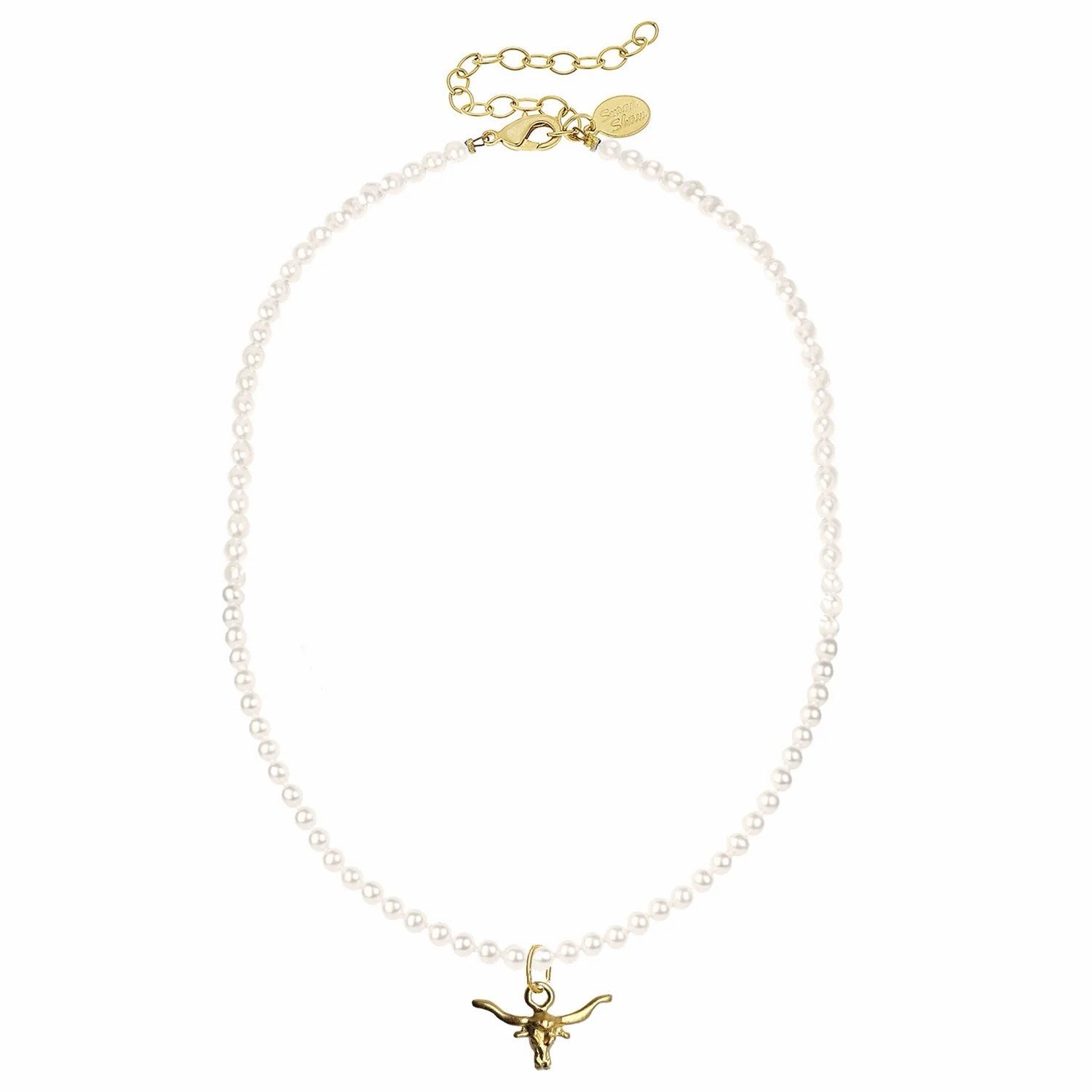 Alys Longhorn Pearl Necklace