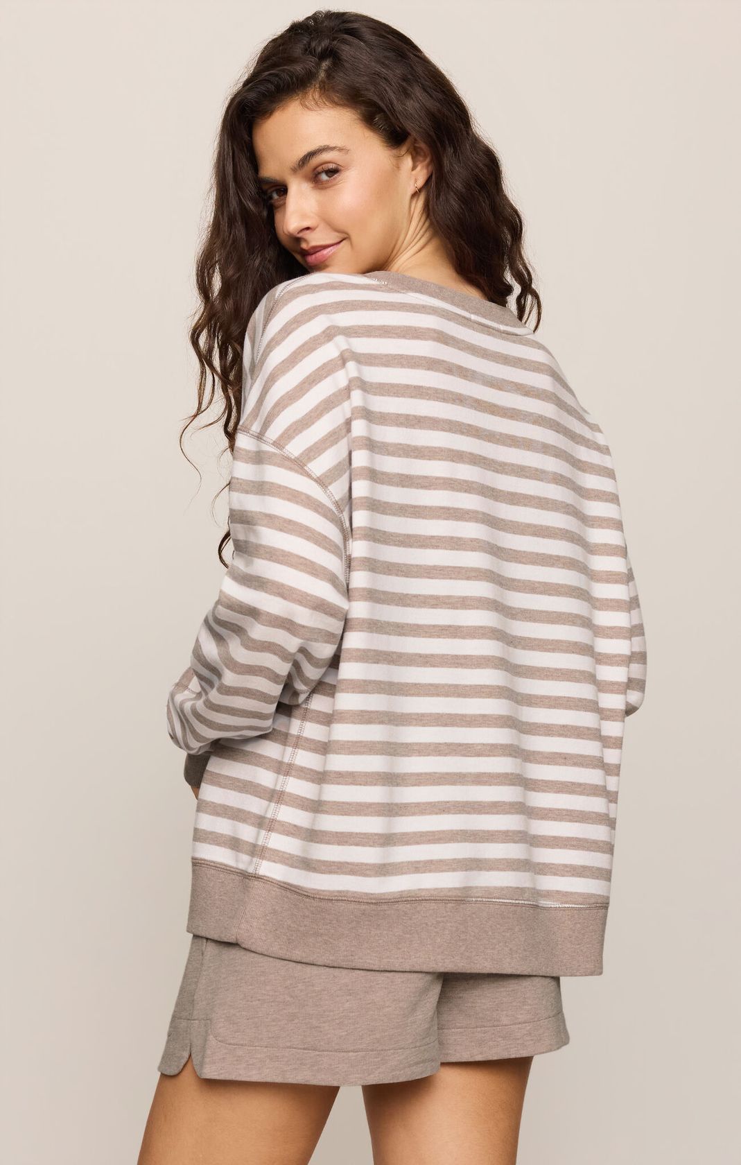 Heather Ash Everyday Striped Crew