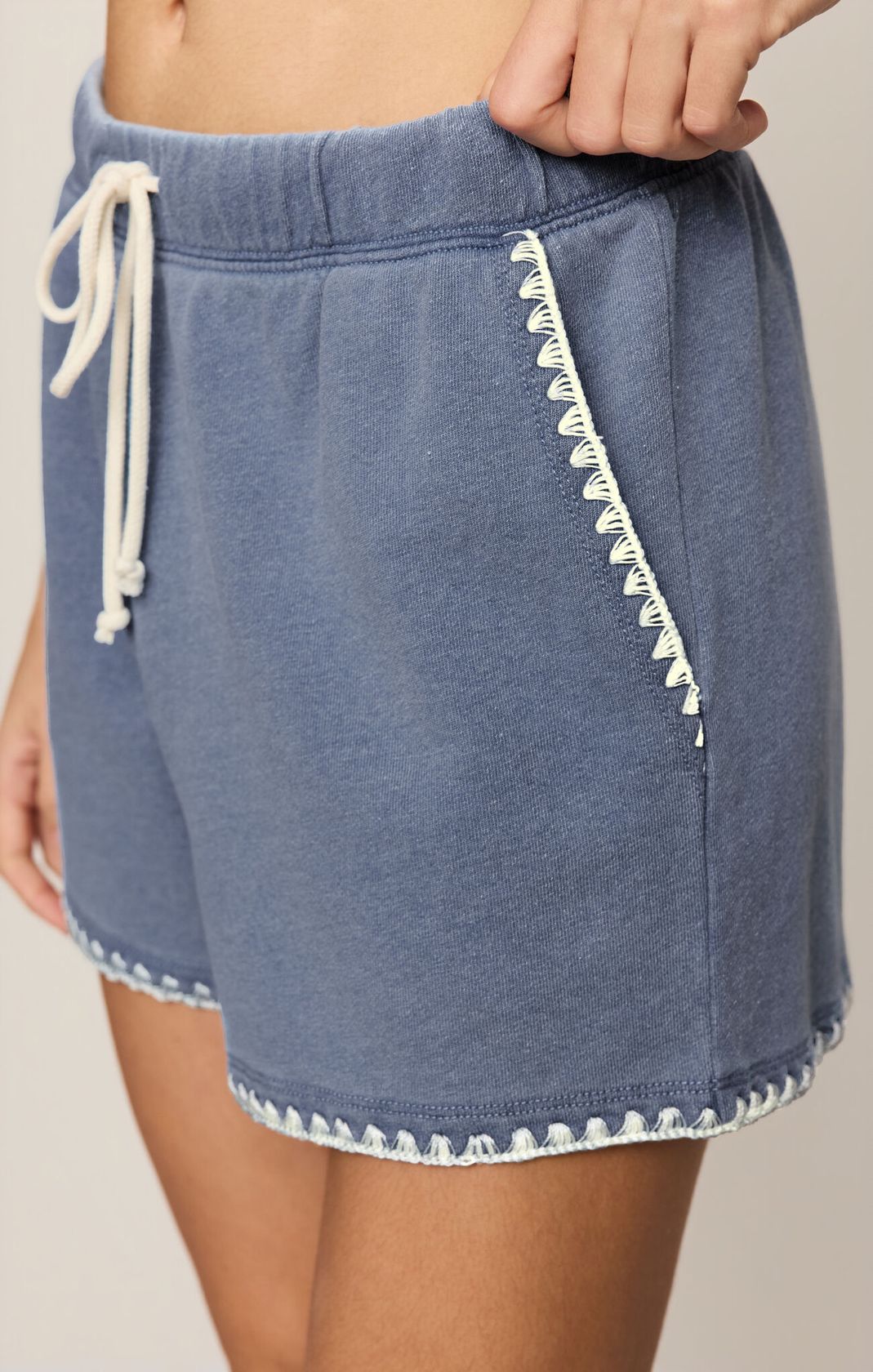 Santorini Hunter Whipstitch Denim Short